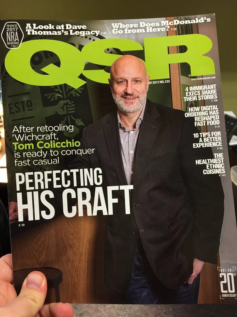 EIC Sam Oches showing off 'Wichcraft cover story