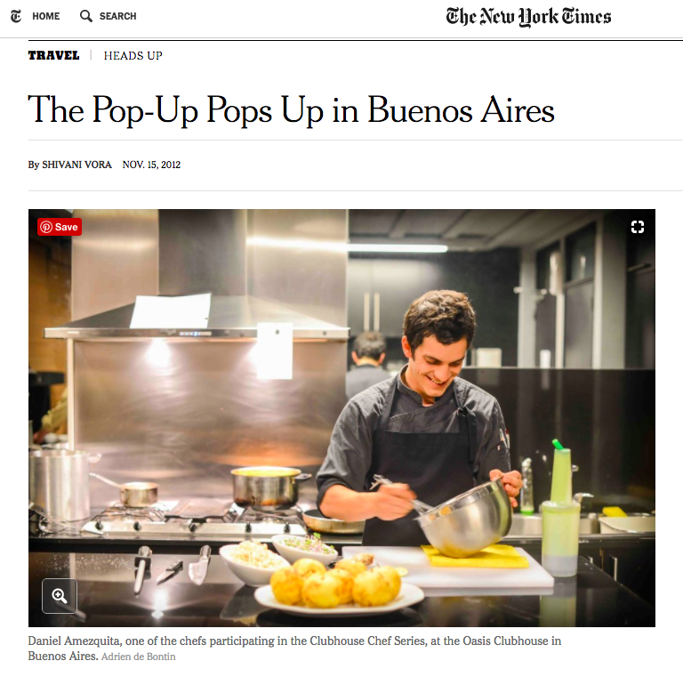 Oasis print feature in the New York Times