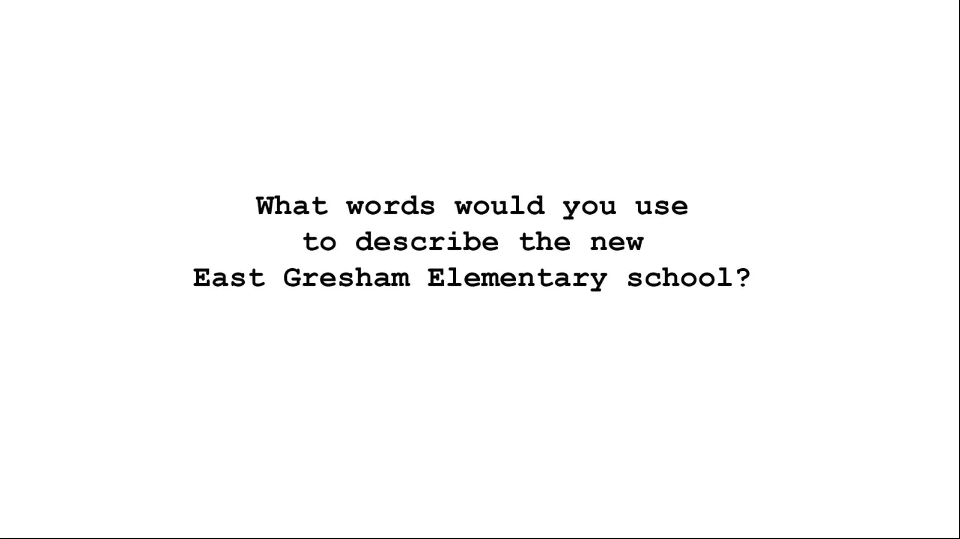 East Gresham Elementary School 2019