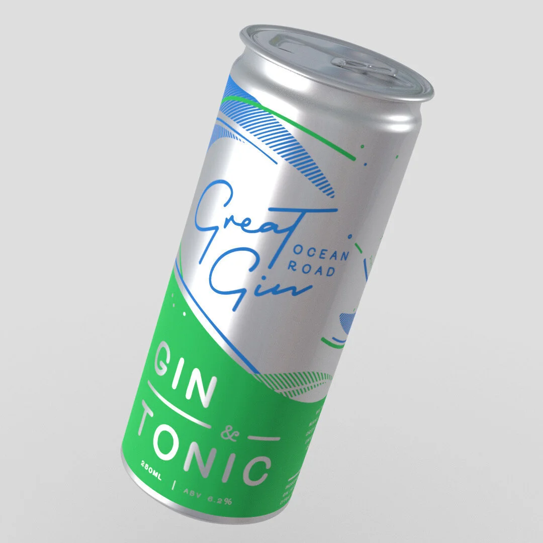 GREAT OCEAN ROAD GIN PREMIX G&amp;T CAN 250ml (min order 6 cans)