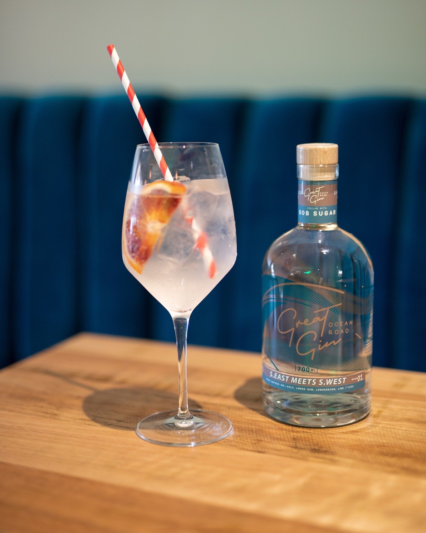 South East Meets South West was developed with our South East Asian-inspired Gin Kitchen menu in mind. This gin draws on local, coastal botanicals, including Kelp, Pig Face, and Lemon Gum, combined with the tangy flavours of lime, lemongrass, and Yuz