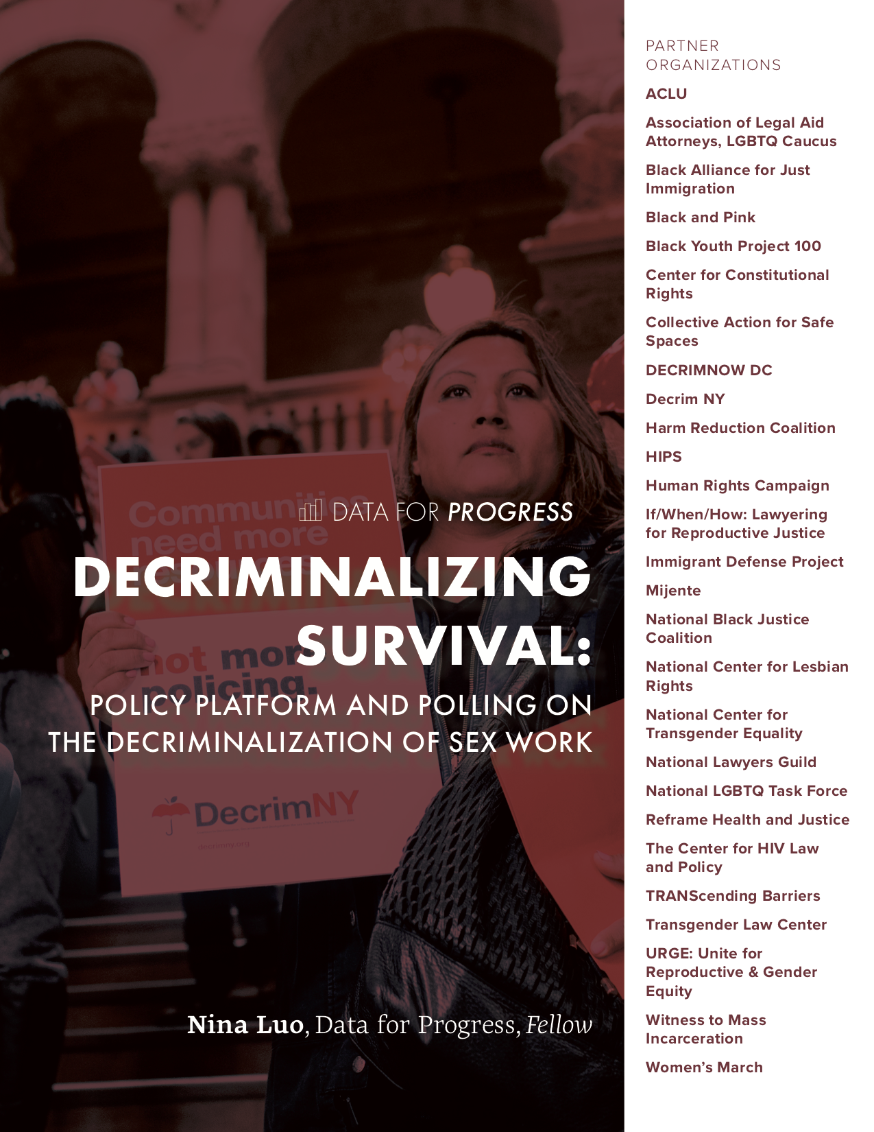 Memo: Decriminalizing Survival: Policy Platform And Polling On The ...