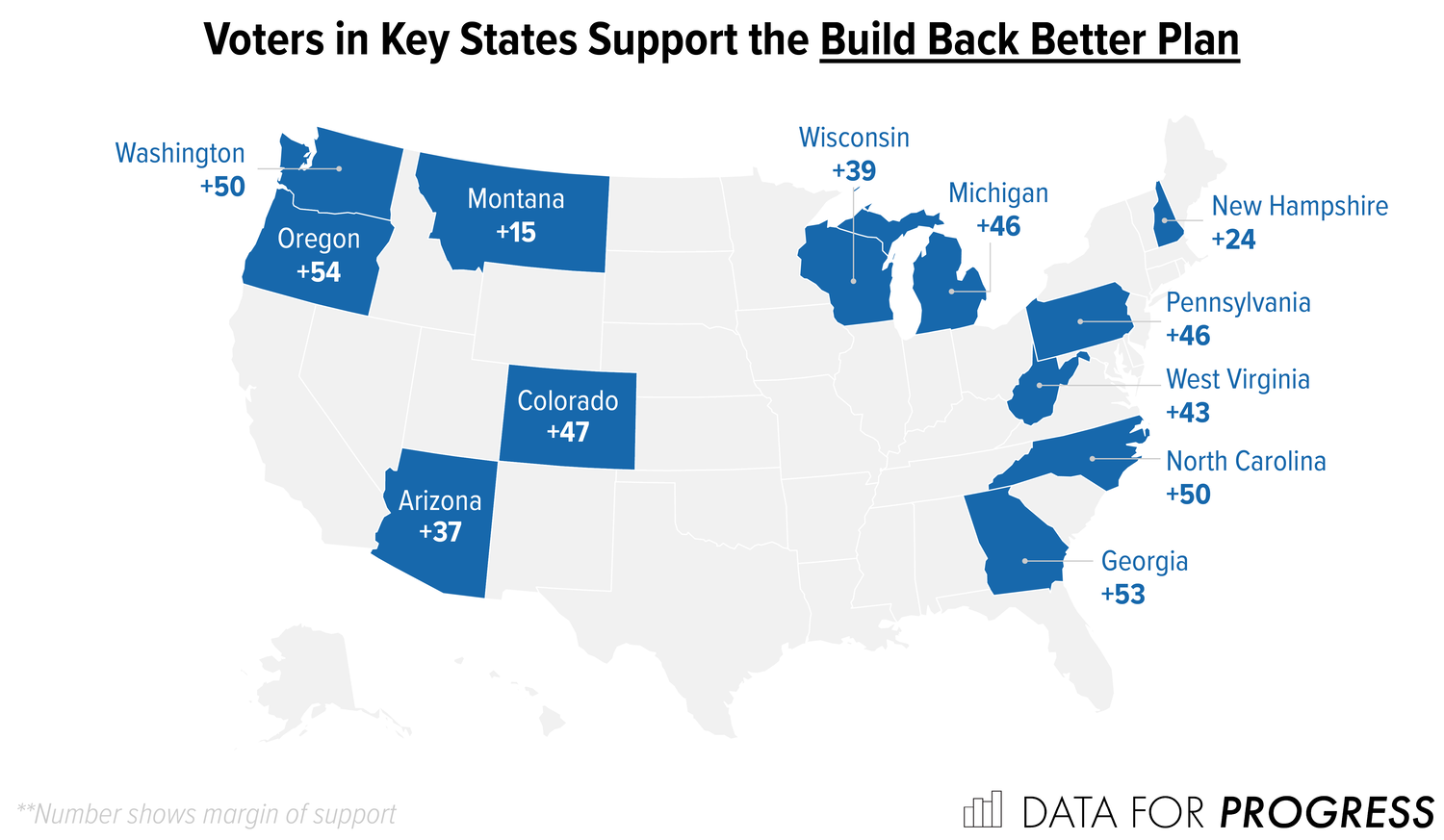 Memo: Voters in 12 Key States Support the Build Back Better Agenda