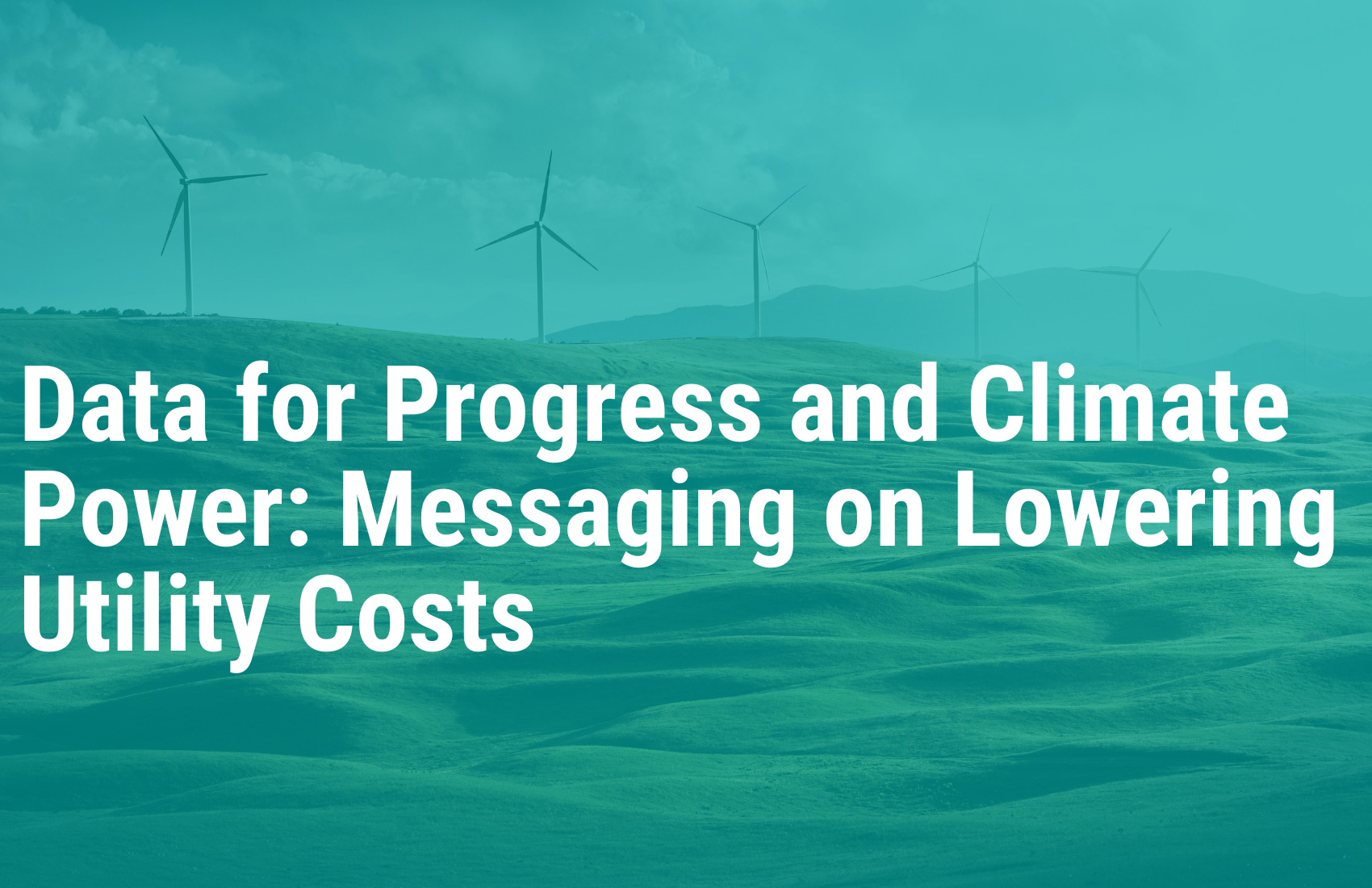 Messaging on Lowering Utility Costs
