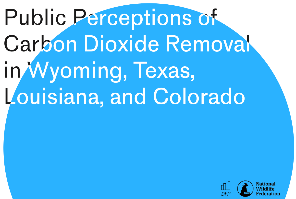  Public Perceptions of Carbon Dioxide Removal in Wyoming, Texas, Louisiana, and Colorado  