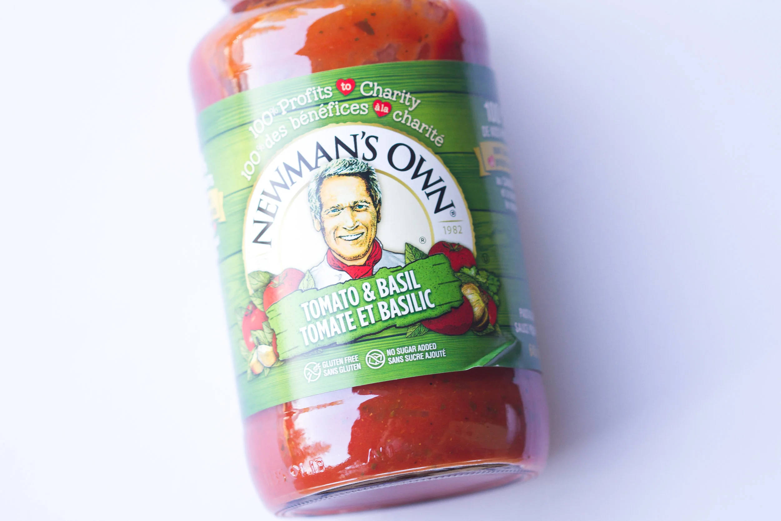 newman’s own tomato and basil sauce for the lasagna