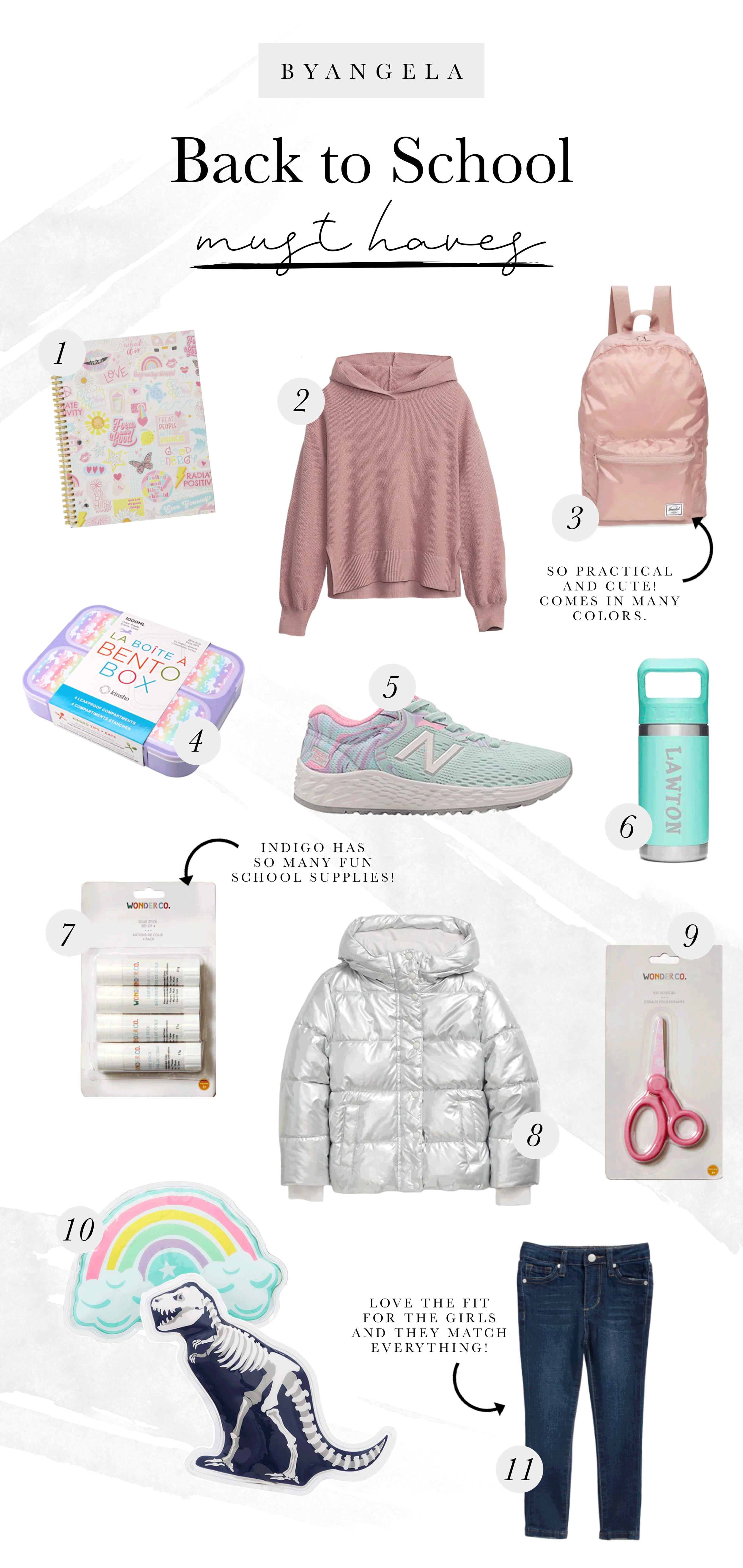 Back to School Must Haves — By Angela