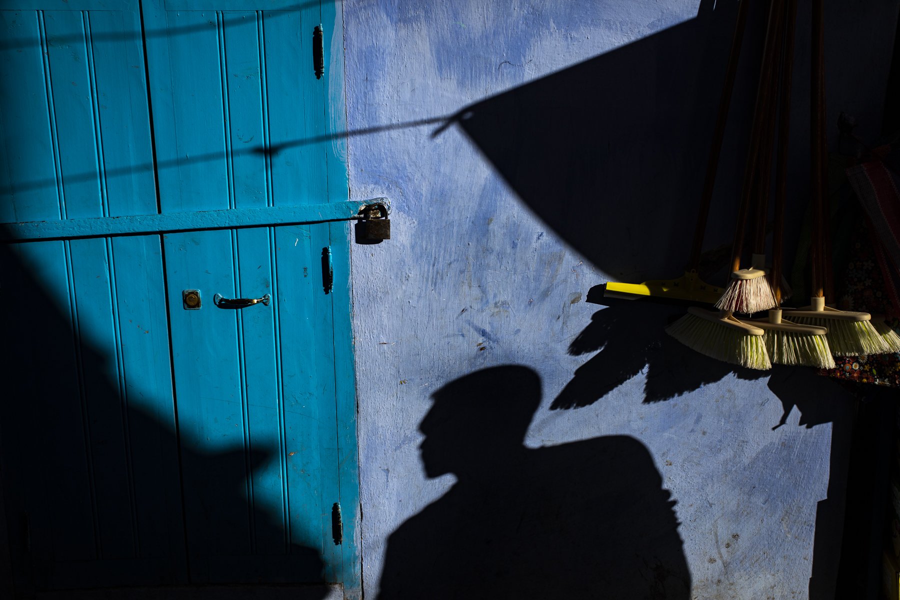 Chefchaouen shadow, Chefchaouen Morocco