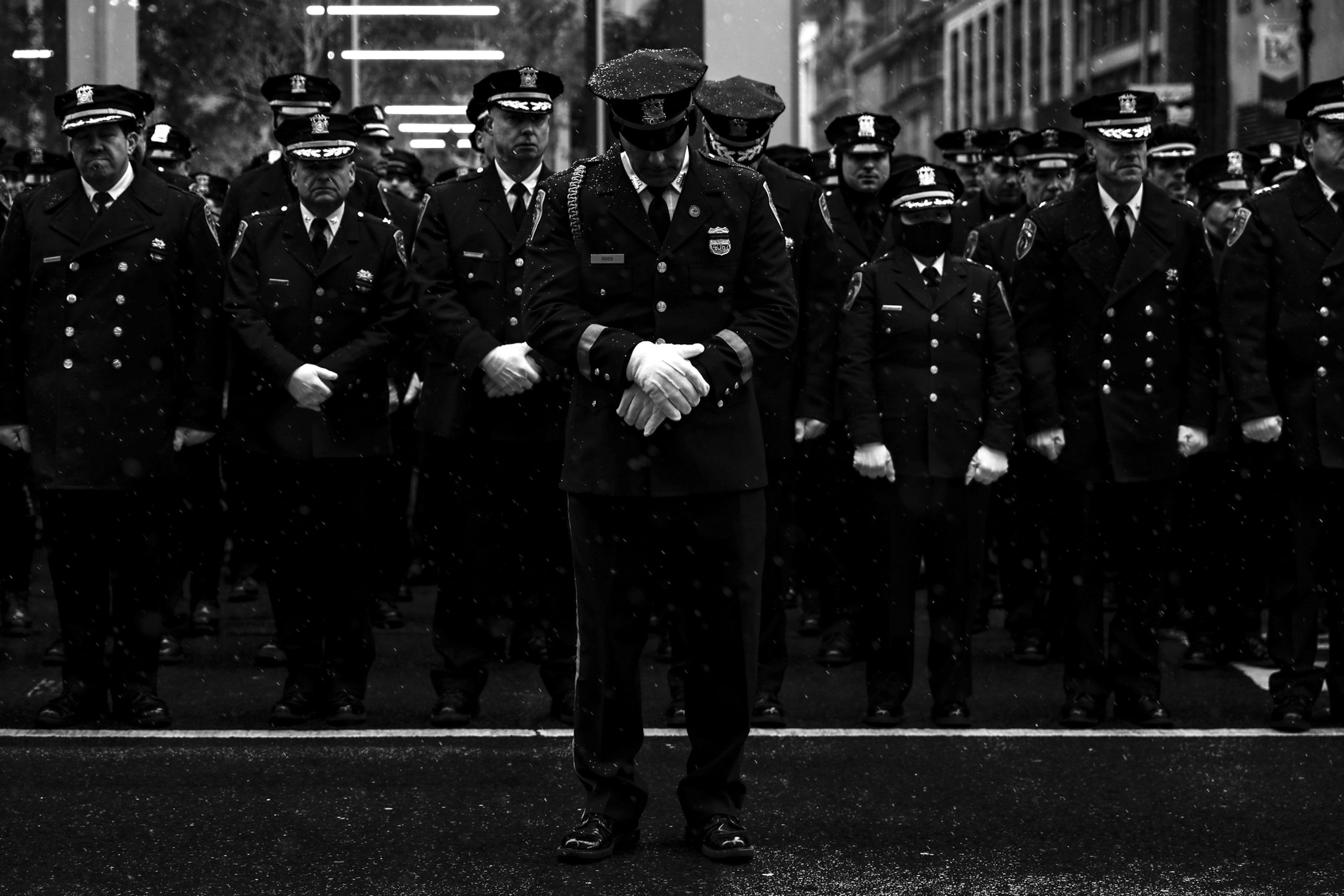 Police Officer Funeral, NYC