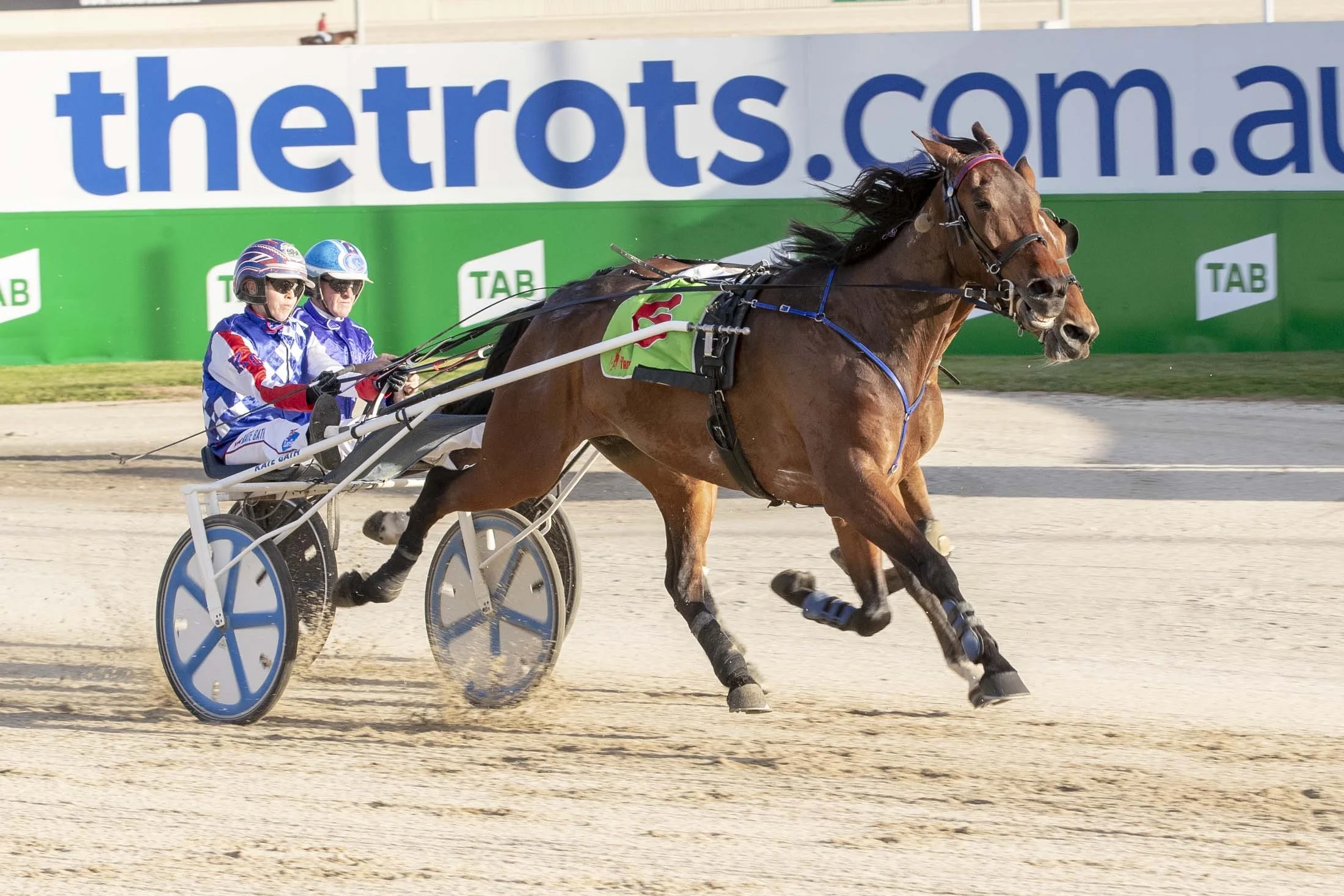 TAB ID18 trotting series favourite Tornado Valley twirls home for Kate and Andy Gath at Tabcorp Park Melton.