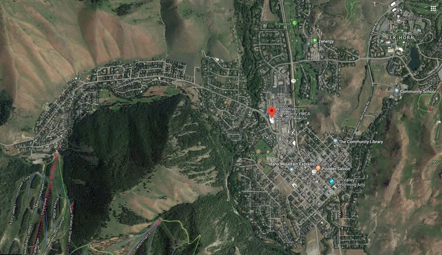  Close up of where the YMCA/Park and Ride is 