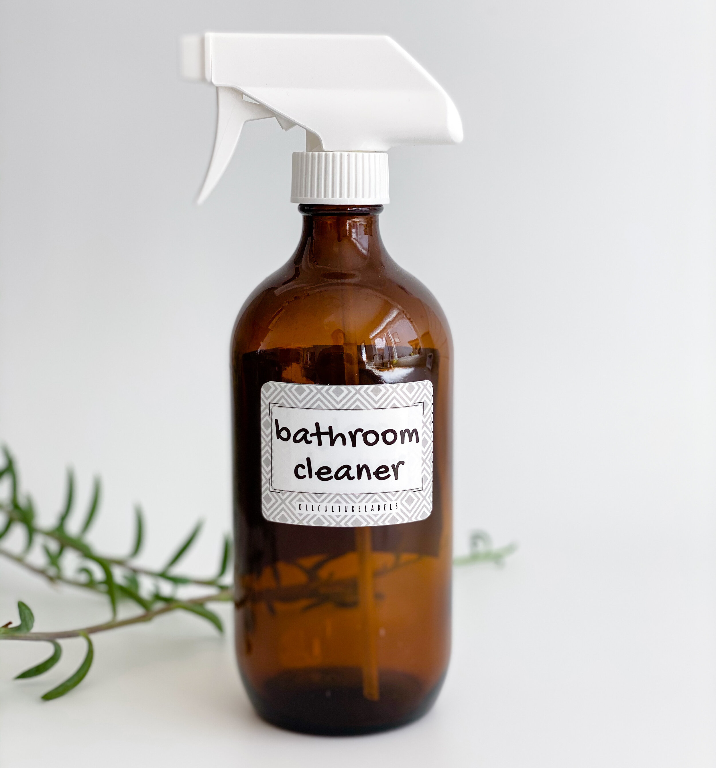 natural essential oil cleaner label