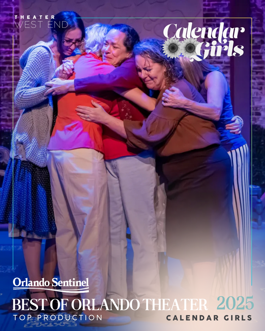 Two men on stage in a scene from 'To Kill a Mockingbird.' One is bald with glasses, wearing a light-colored suit and tie, looking downward. The other has a beard, is wearing a wide-brimmed hat and tan sheriff-style uniform, looking at the first man. The background features a tree and stage lighting.