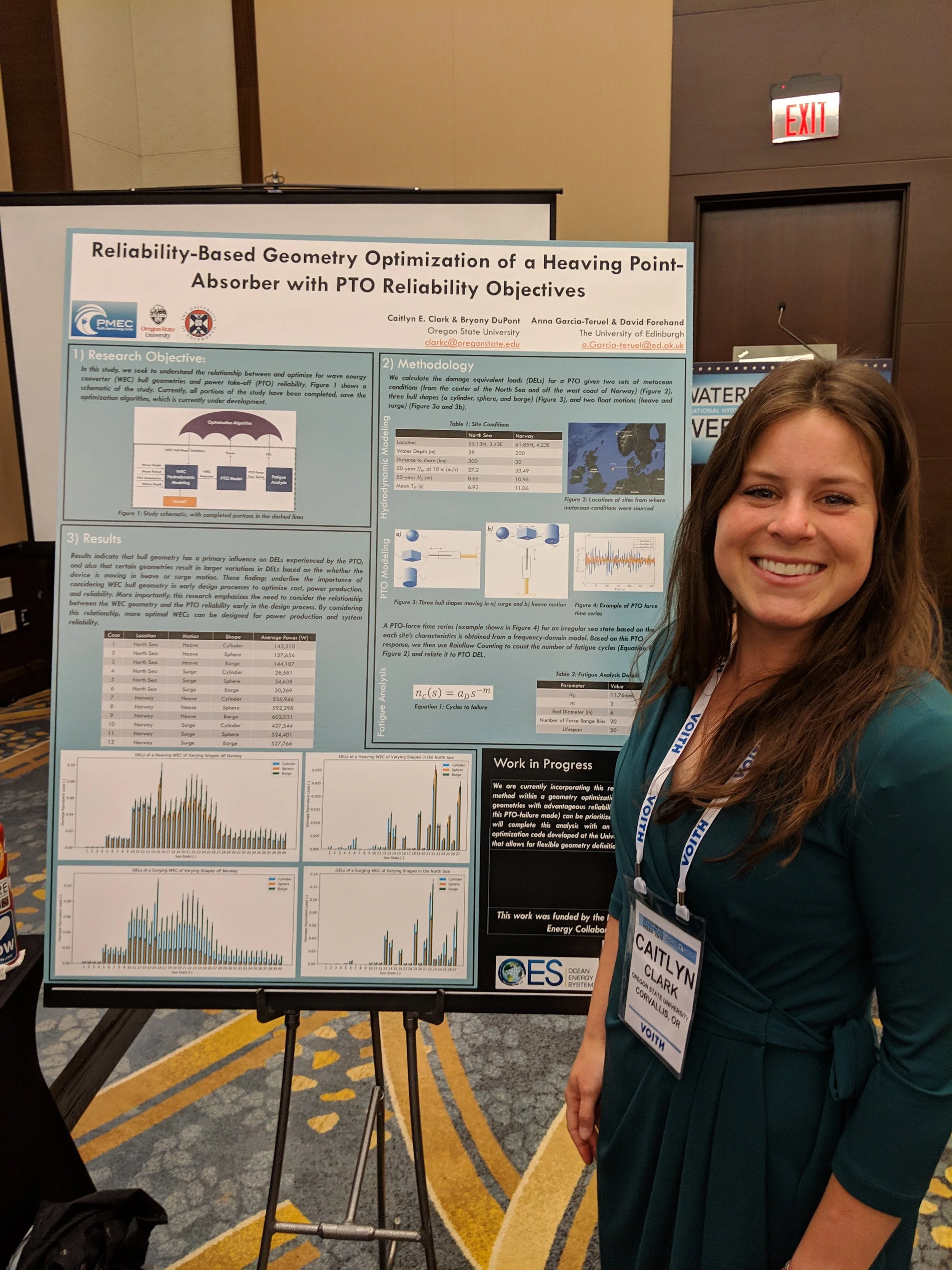 Caitlyn Clark presents her work at METS poster session