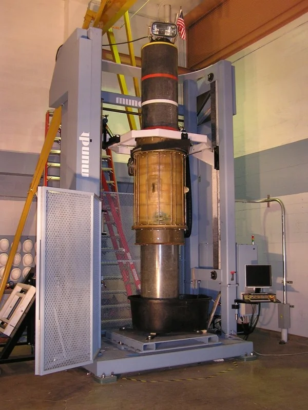 The linear test bed in WESRF where researchers like David and Leila can test their controllers