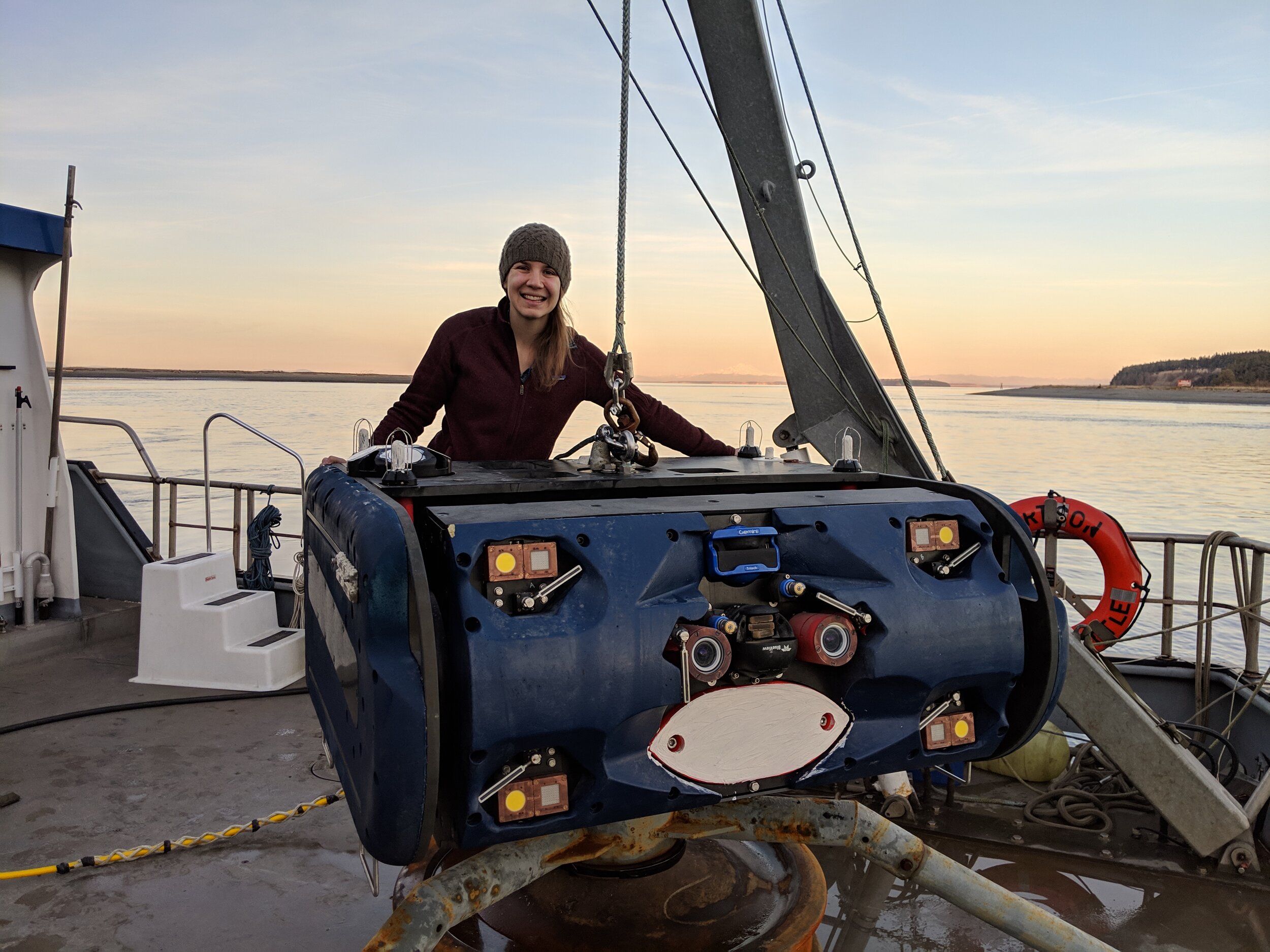 Emma Cotter with the Adaptive Monitoring Package