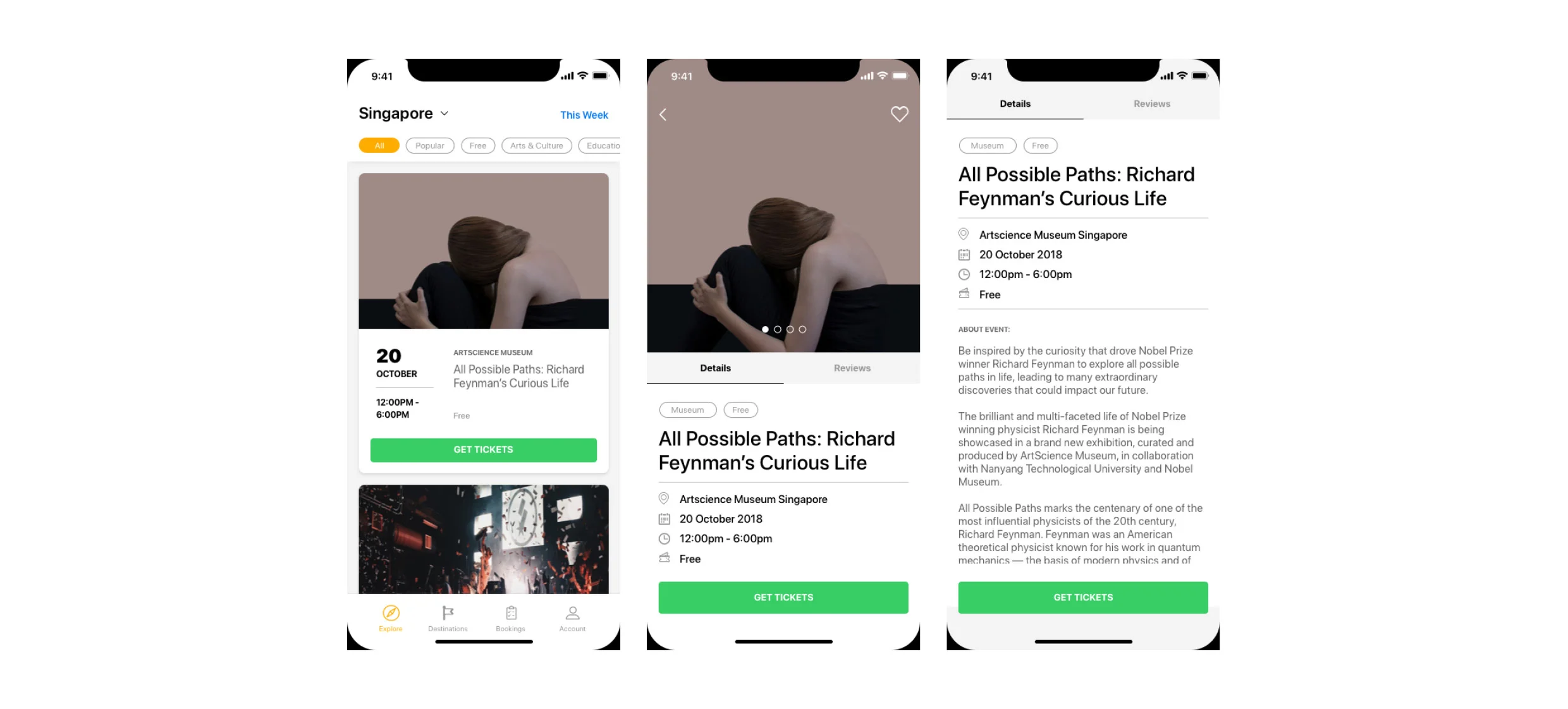 Events Discovery Page