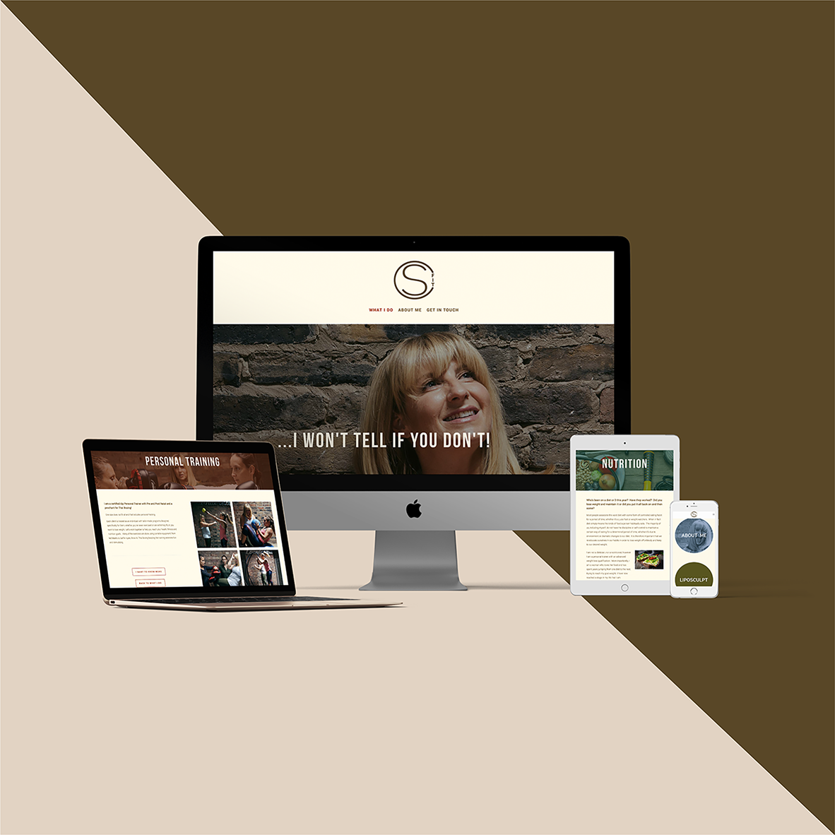 WEBSITE + BRANDING FOR PERSONAL TRAINER