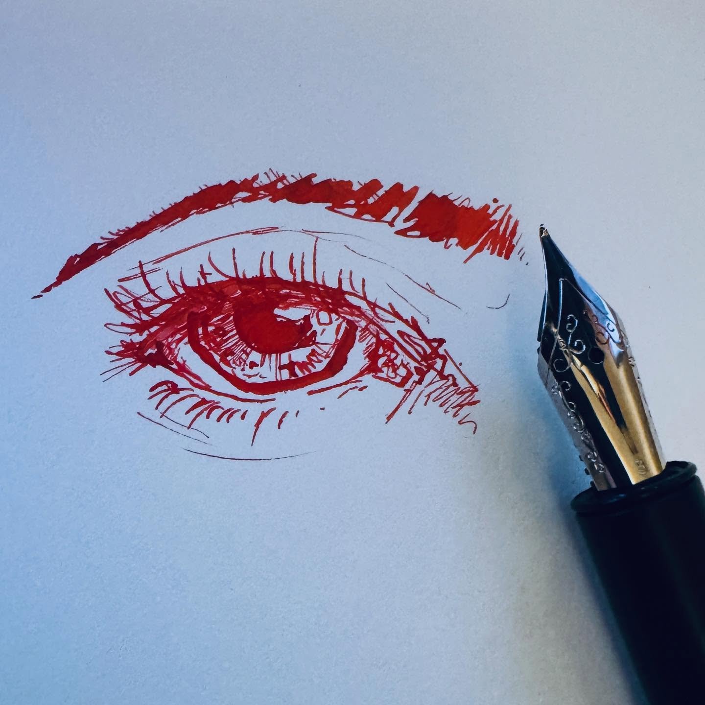 Thank you to my lovely wifey @mrsbobs for the awesome pen for my birthday. It&rsquo;s a real treat.  #birthday #fountainpencollector #indigraph #illustration