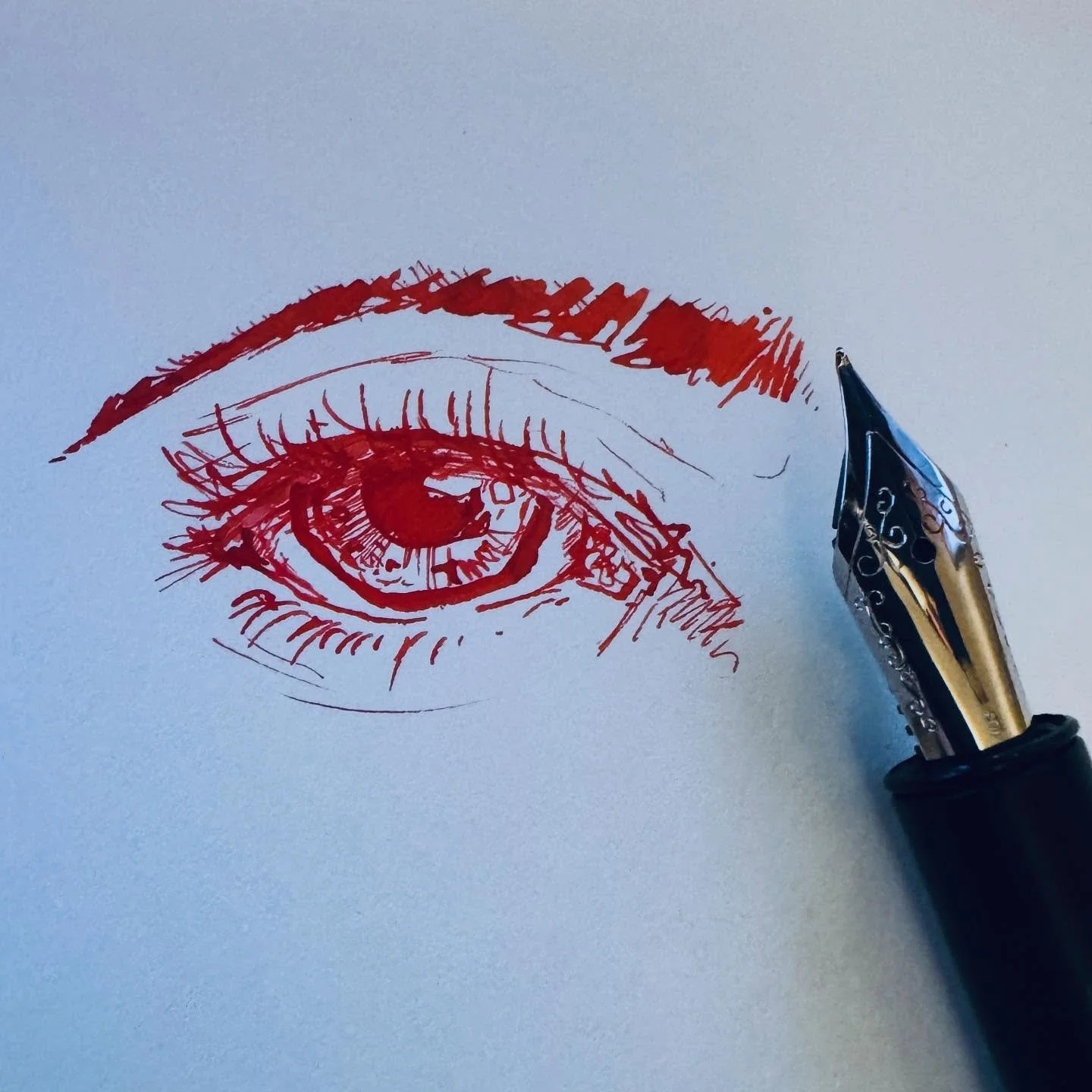 Thank you to my lovely wifey @mrsbobs for the awesome pen for my birthday. It&rsquo;s a real treat.  #birthday #fountainpencollector #indigraph #illustration