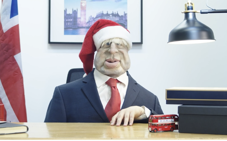 Boris. Merry Christmas e-card
