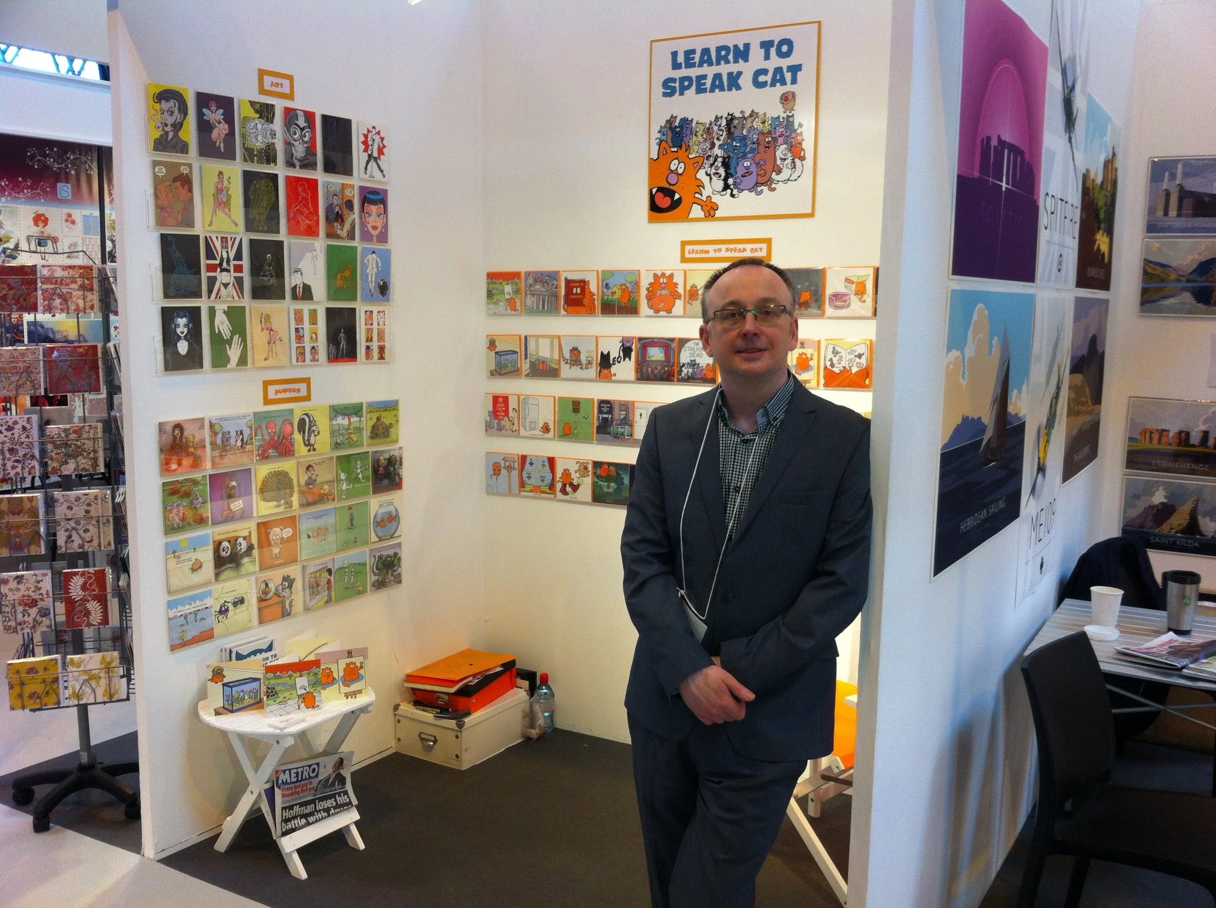  I marketed  this merchandise, as well as greeting cards, at various trade shows, including the NEC Spring Fair in Birmingham and Top Drawer in London. 