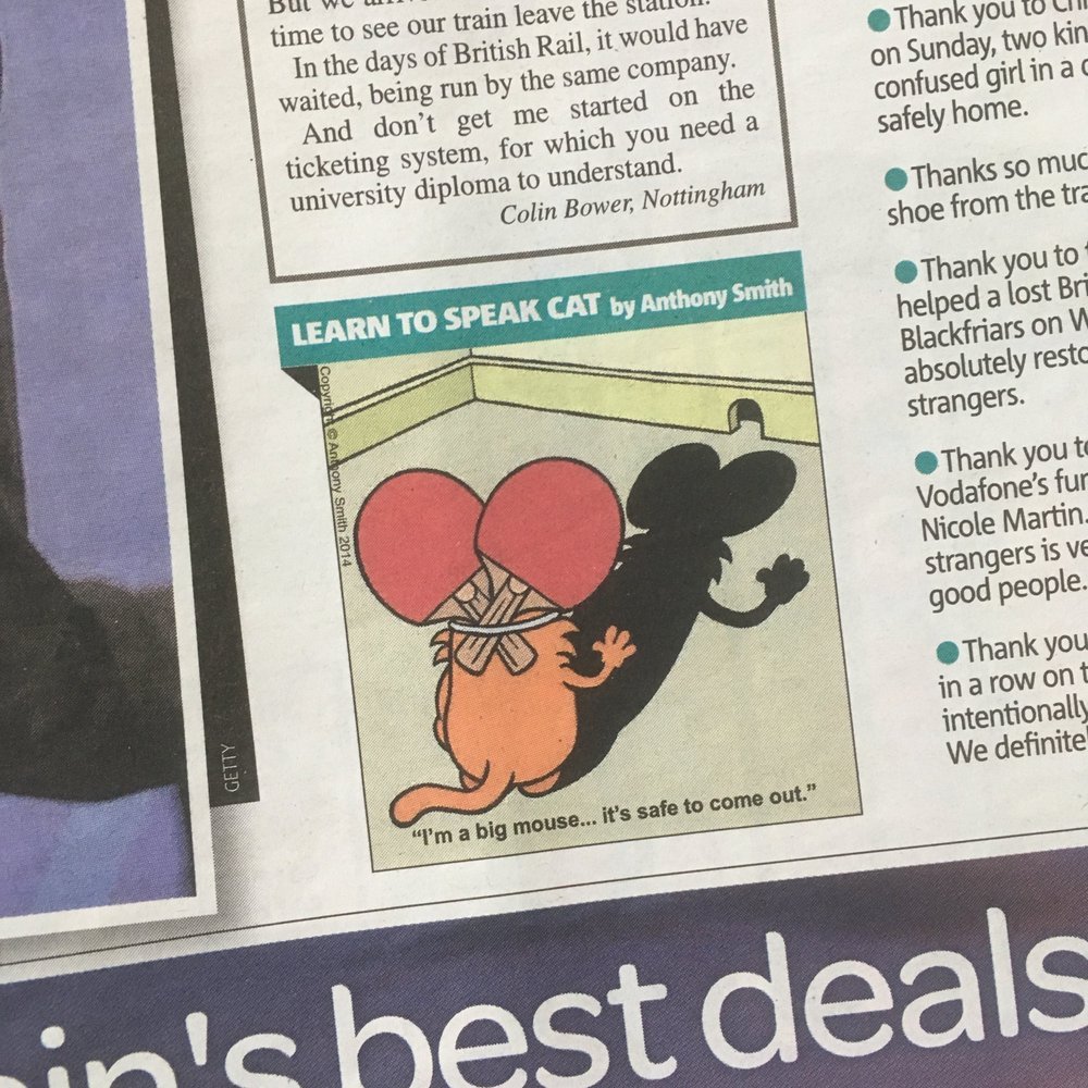 Learn to Speak Cat - As it appeared in the Metro newspaper