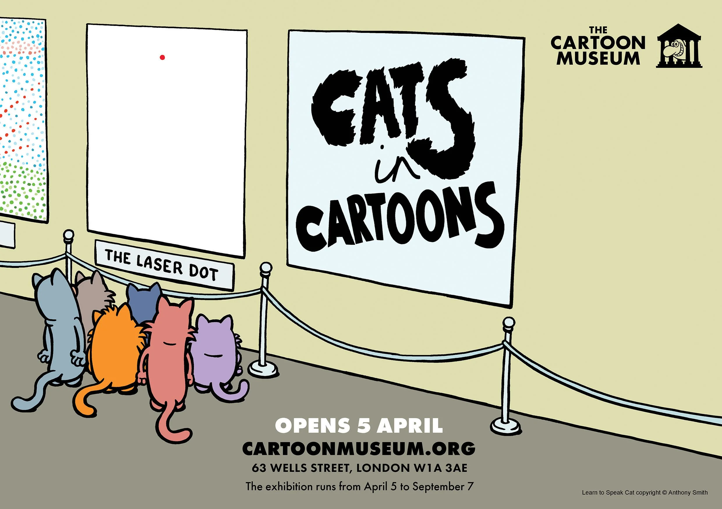  As well as making this ad, my cartoon cats were also part of the exhibition! 