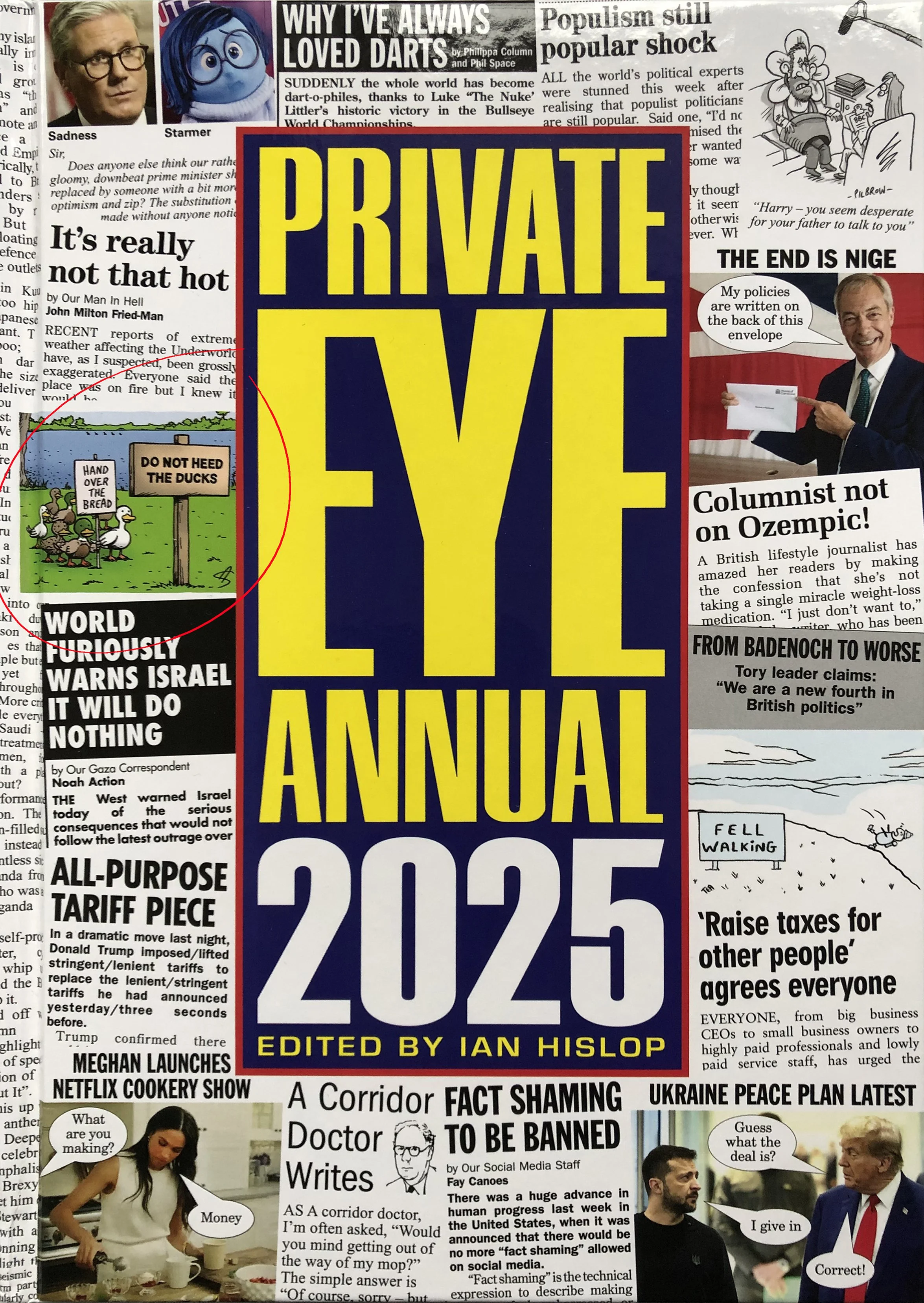  I managed to get a cartoon on the cover of this year’s annual. 