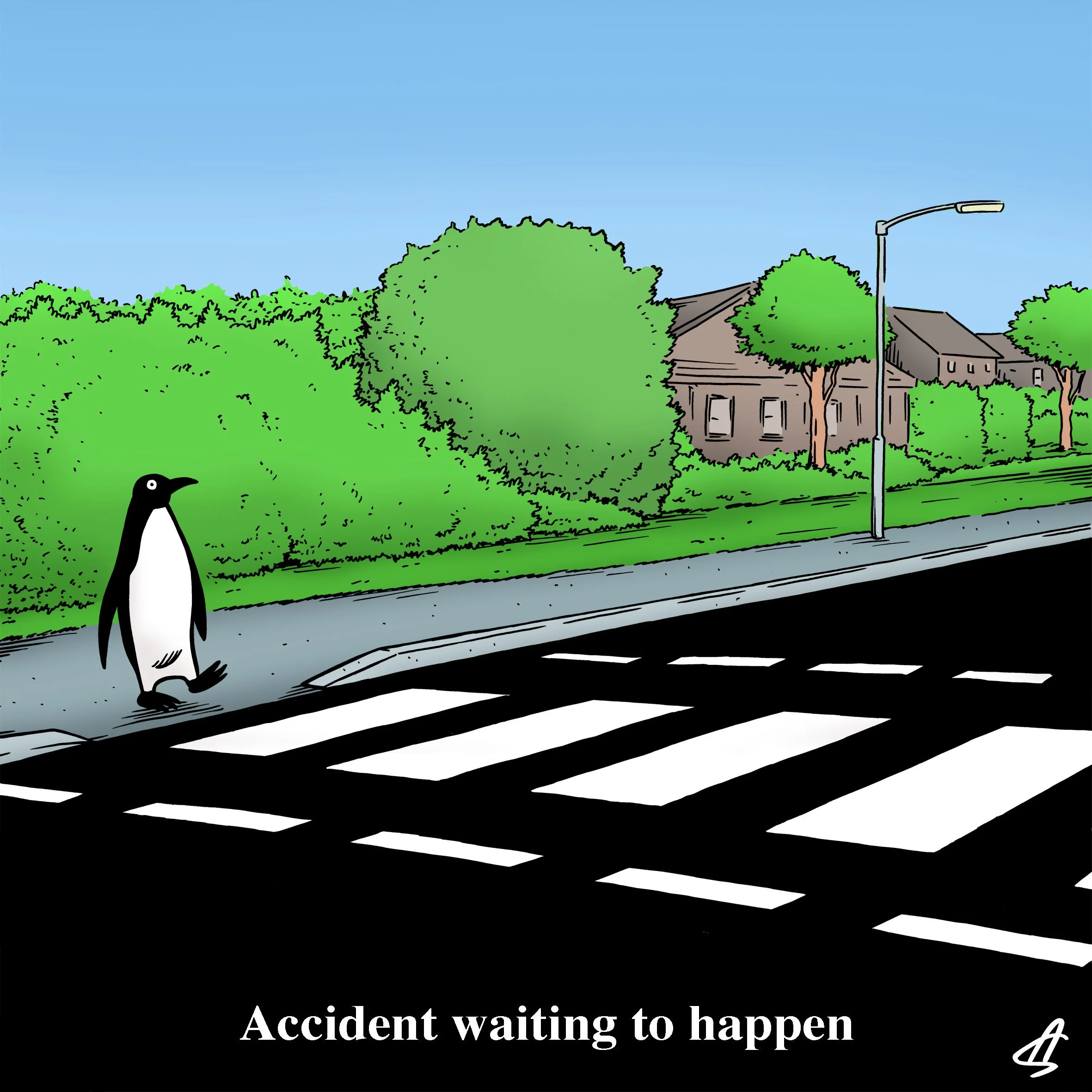  How my cartoons look before submission. 