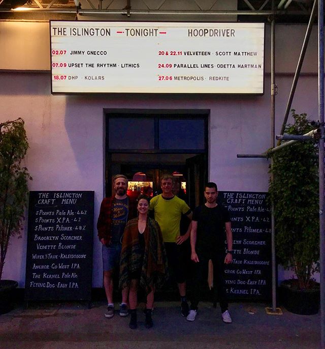 We are up in the sign! That was a great gig headlining last night. Thanks everybody who came! #hoopdriver