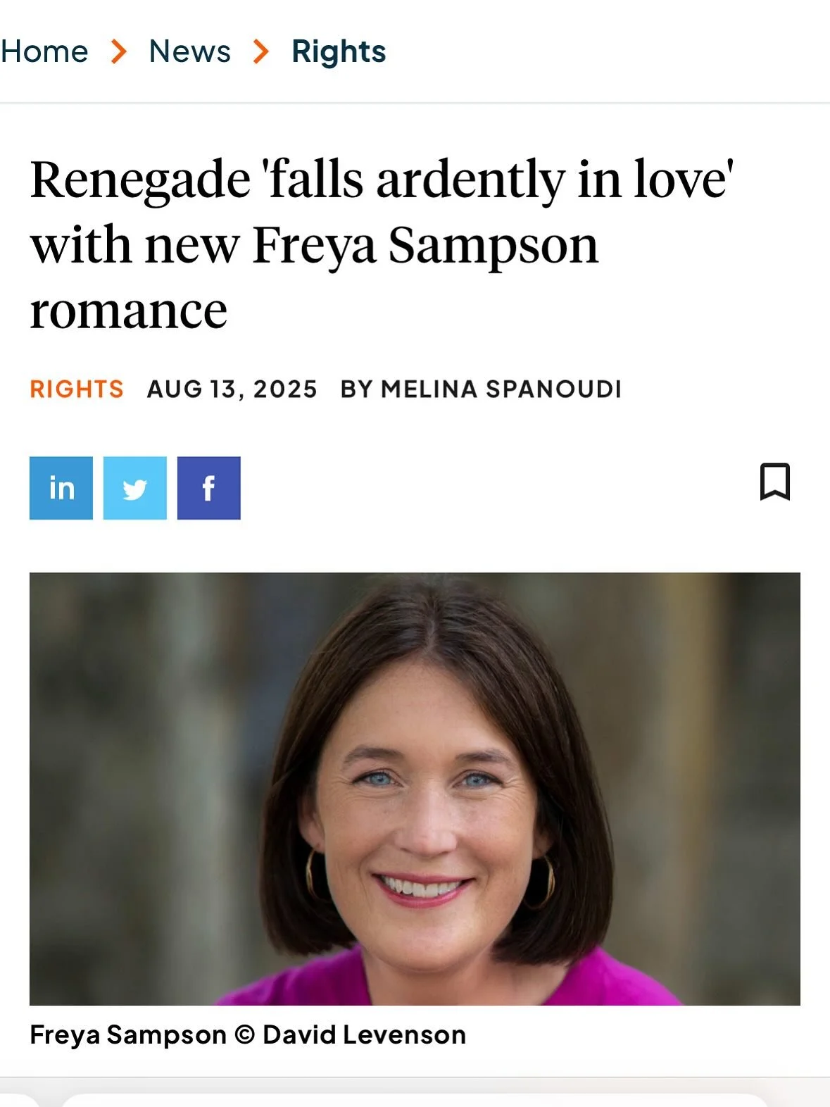 ✨ It&rsquo;s in The Bookseller which means I can finally scream about my next novel! MOST ARDENTLY YOURS tells the story of romance-obsessed Zoe, who accidentally summons Mr Darcy out of the pages of Pride and Prejudice, and then has to work out how 
