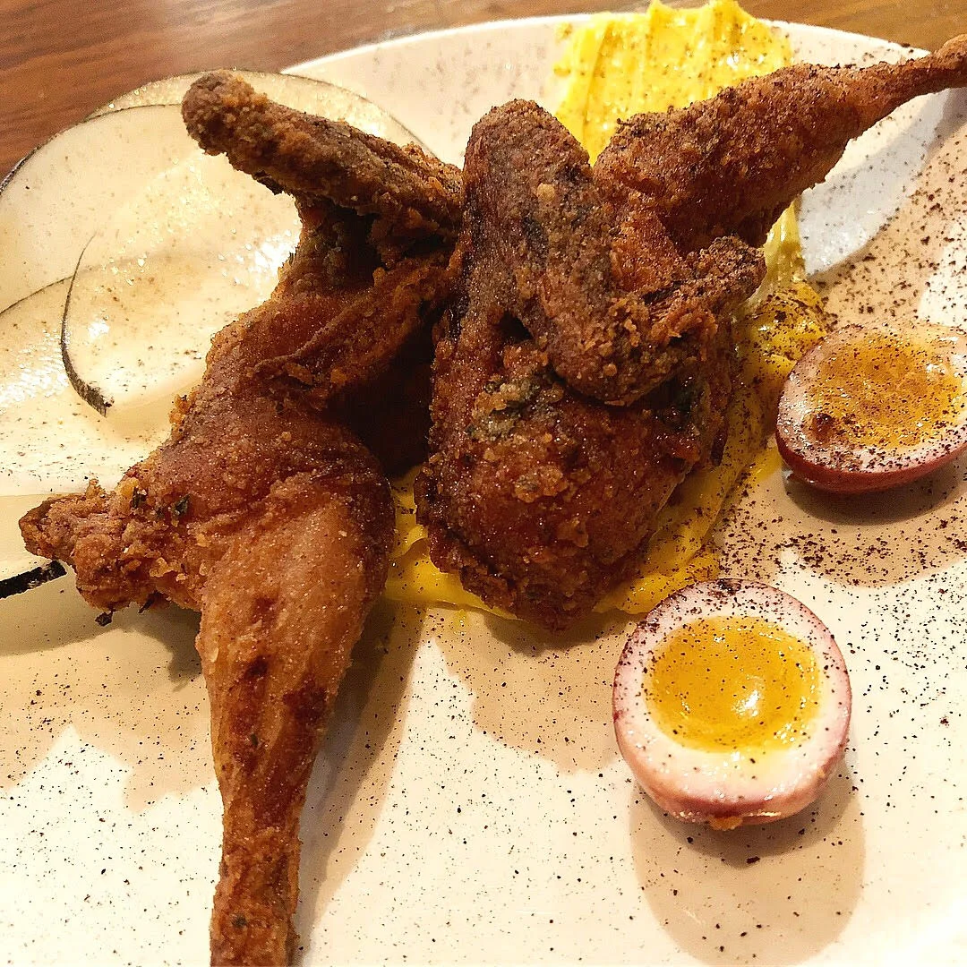 Fried quail