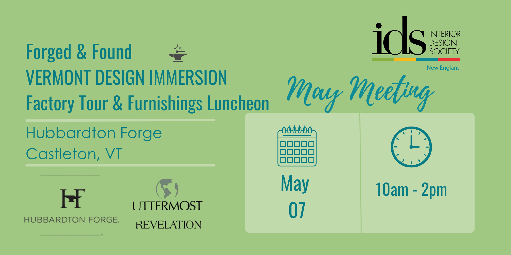 IDS NE: Forged & Found: VERMONT DESIGN IMMERSION