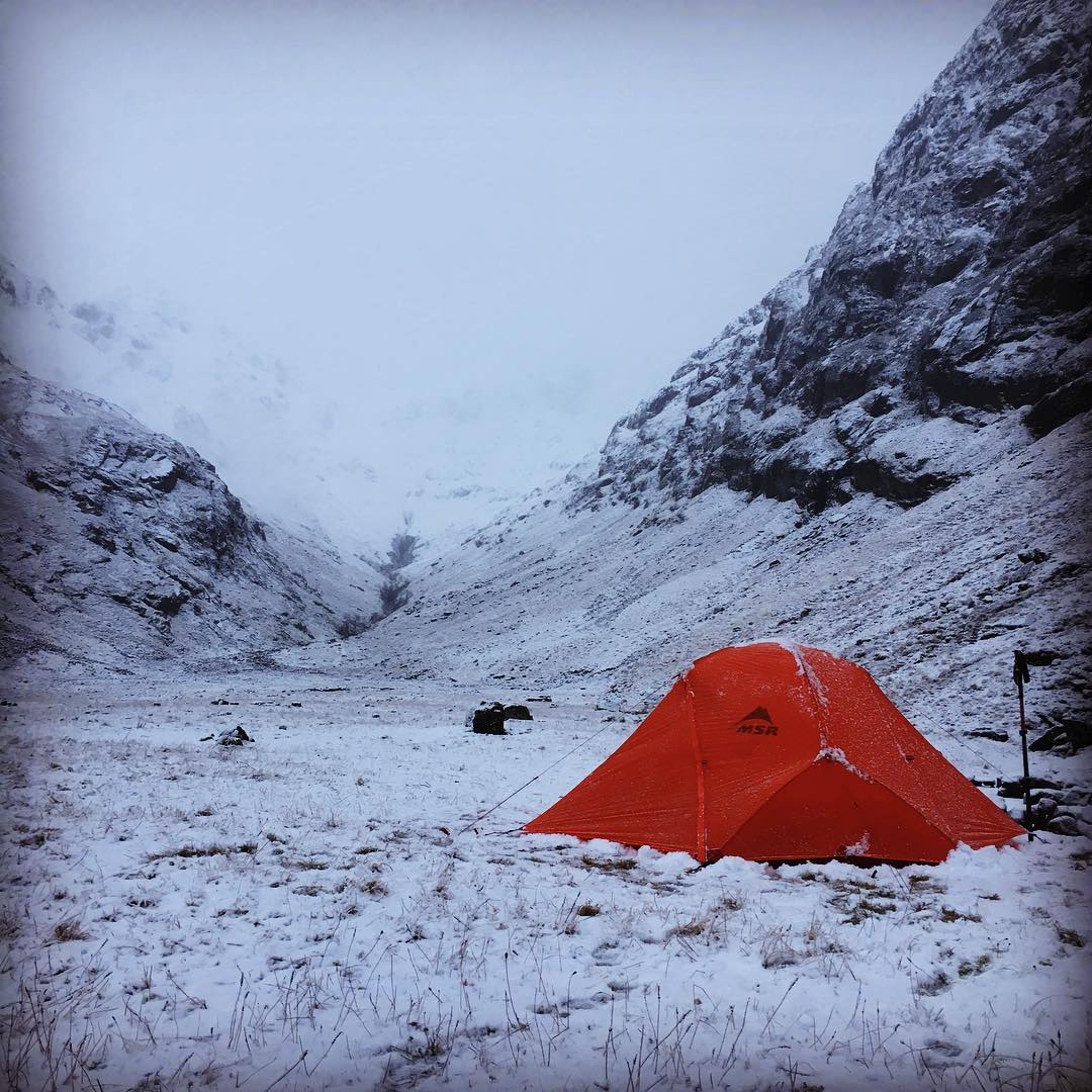 Wild winter camping, Lost Valley, Glencoe - David Mair
