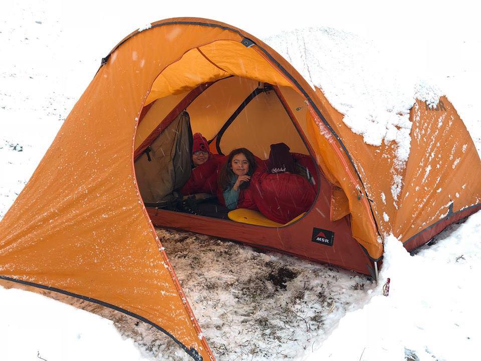 Snowy supermoon camp Cairngorms - Drew Napier