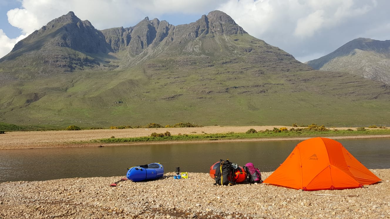 Packrafting in the NW Highlands - David & Lisa