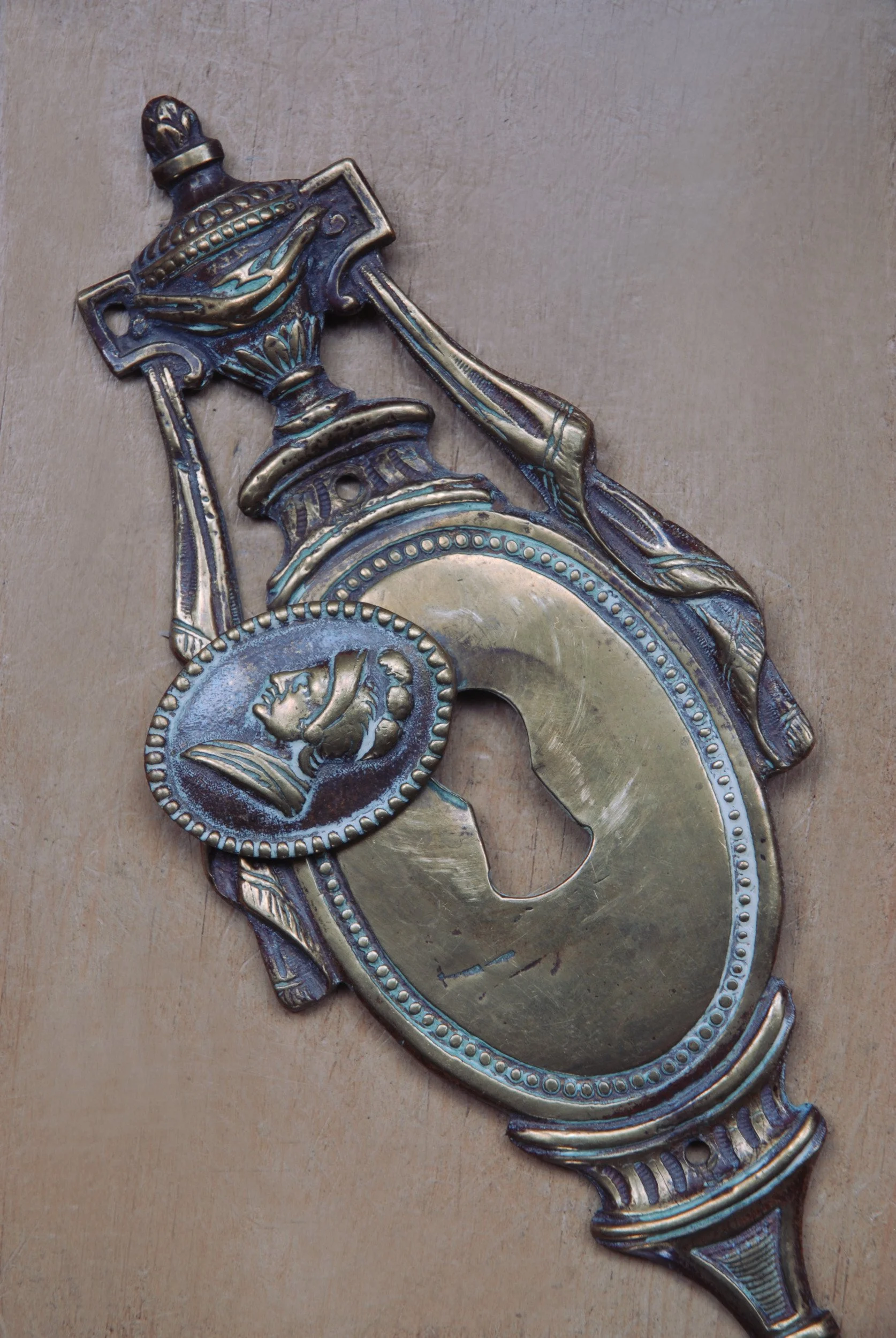 SIZED 1477 Brass Georgian Escutcheon.JPG