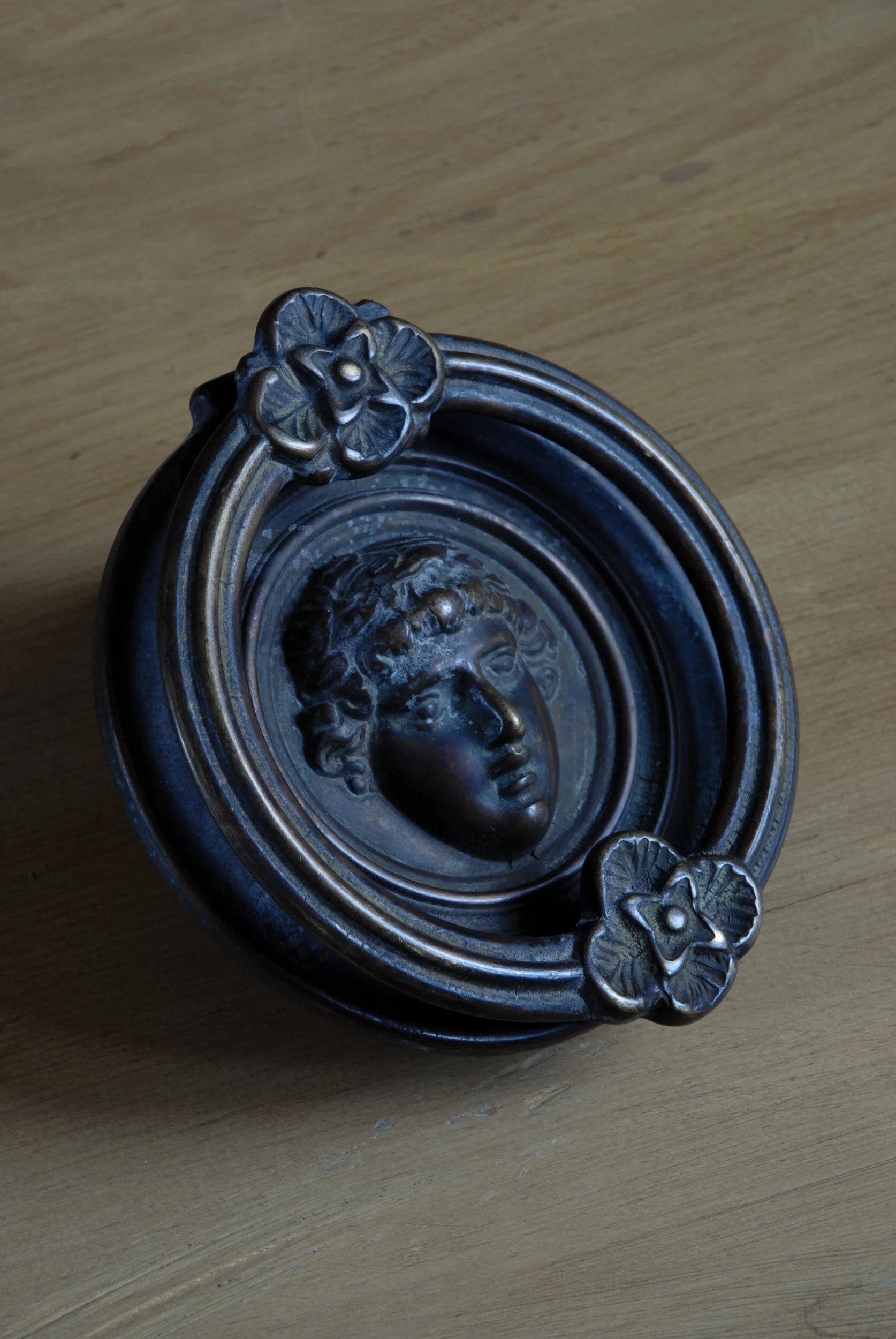 SIZED 286 Italian Antique Door Knocker Profile.JPG