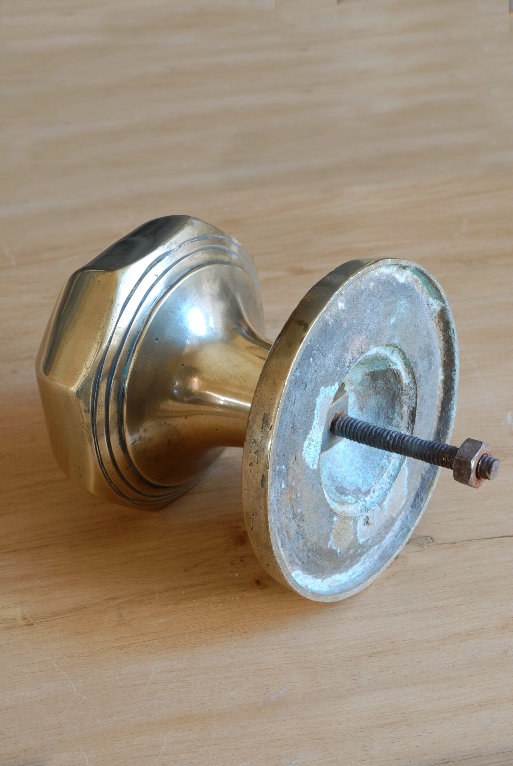 SIZED 293 Giant Antique Front Door Knob Back View.JPG