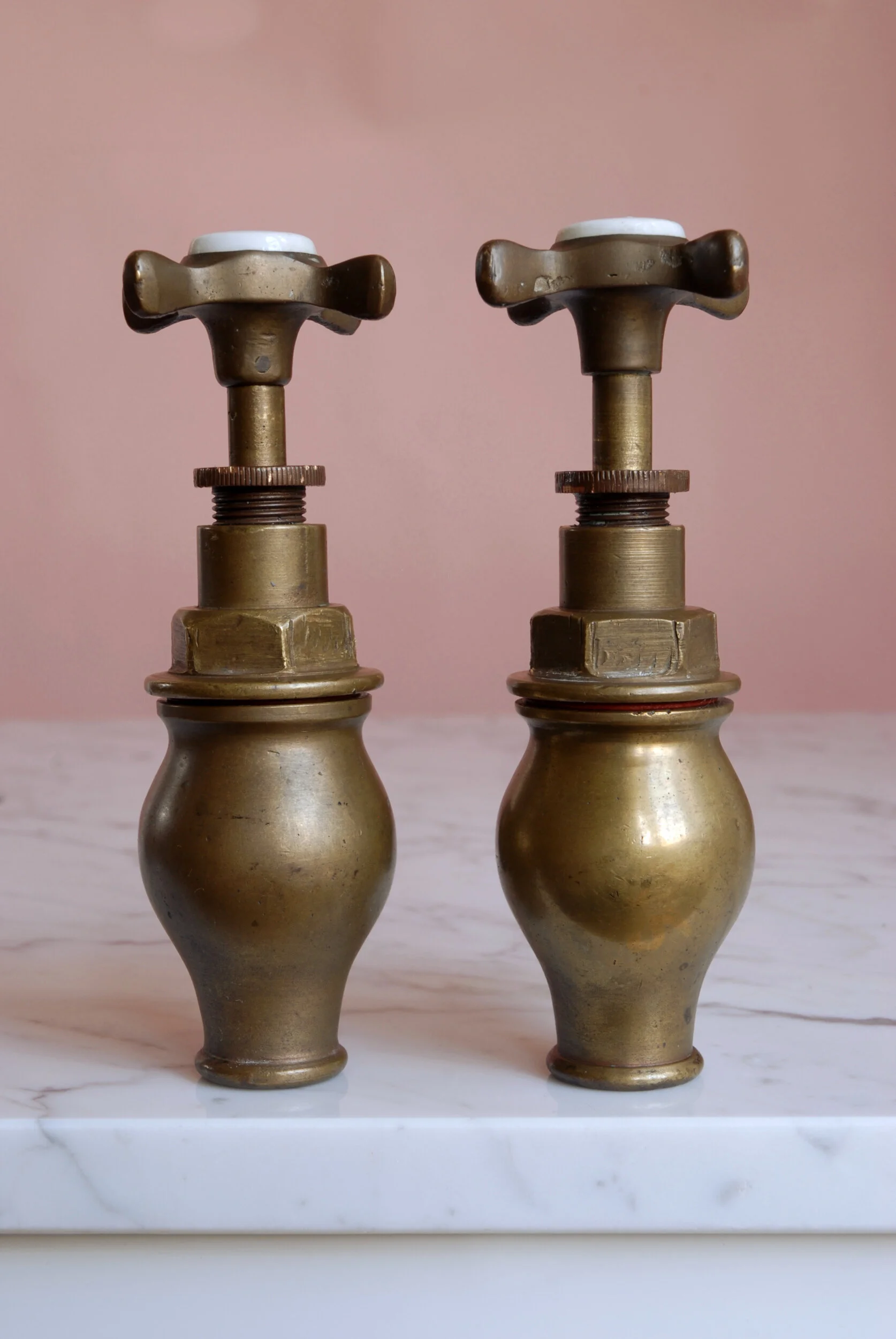 SIZED 304 Antique Patina Globe Taps Front View.JPG