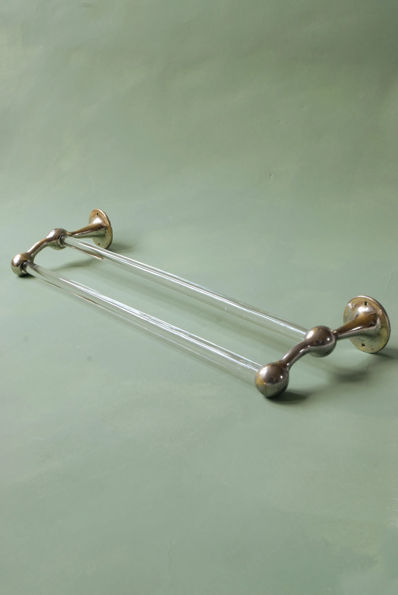 Antique Double Glass Towel Rail