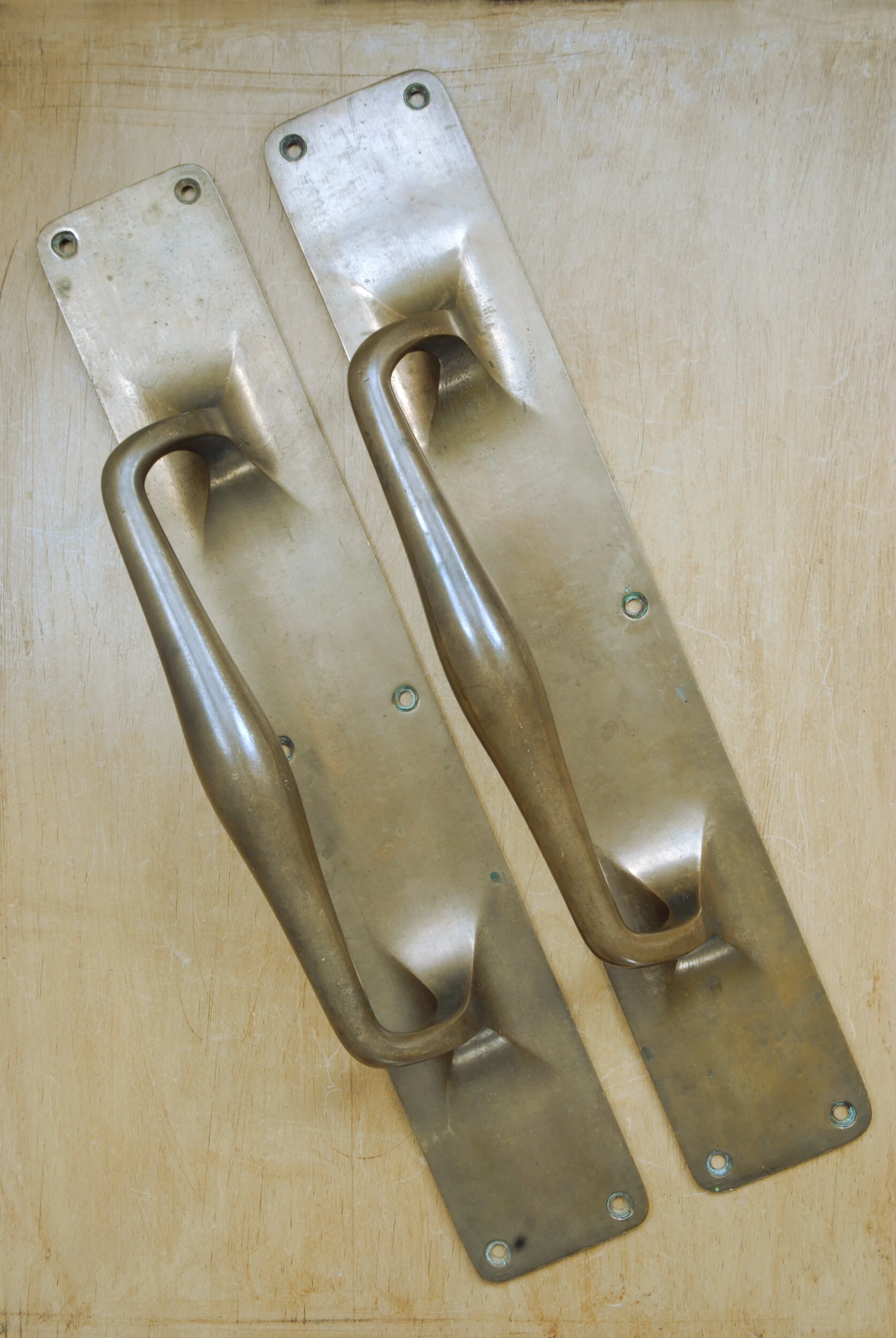 Pair Of Edwardian Pull Handles — Water and Wood