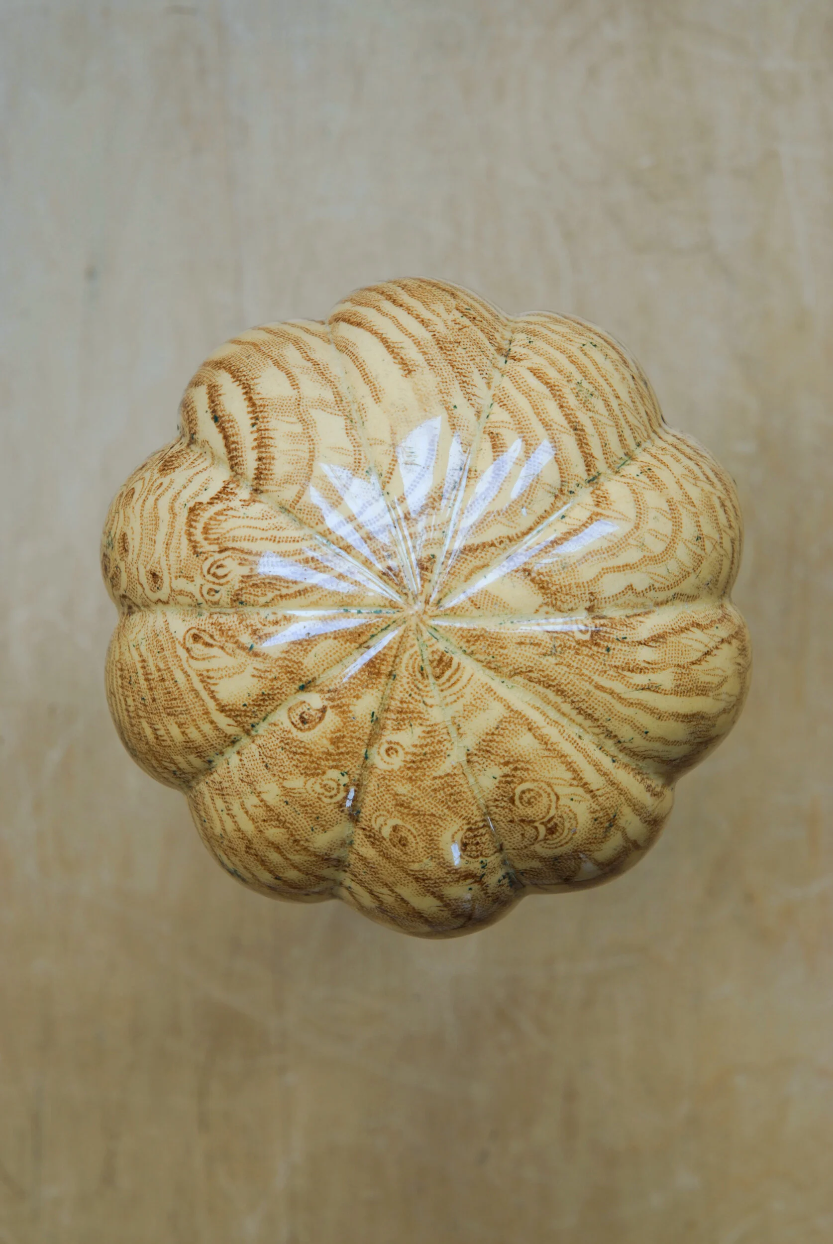 Large Ceramic Trompe L'oeil Victorian Door Pull