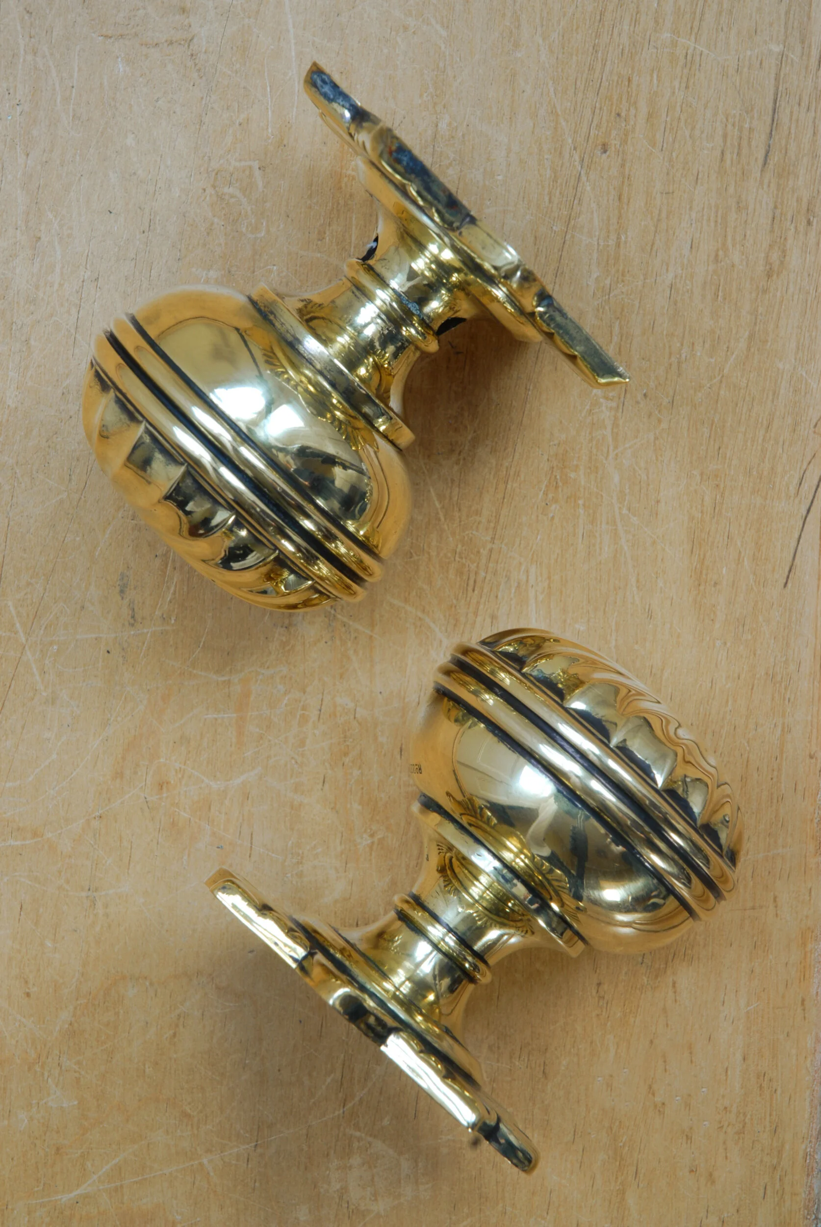 SIZED 598 Brass Door Knobs Side View.JPG