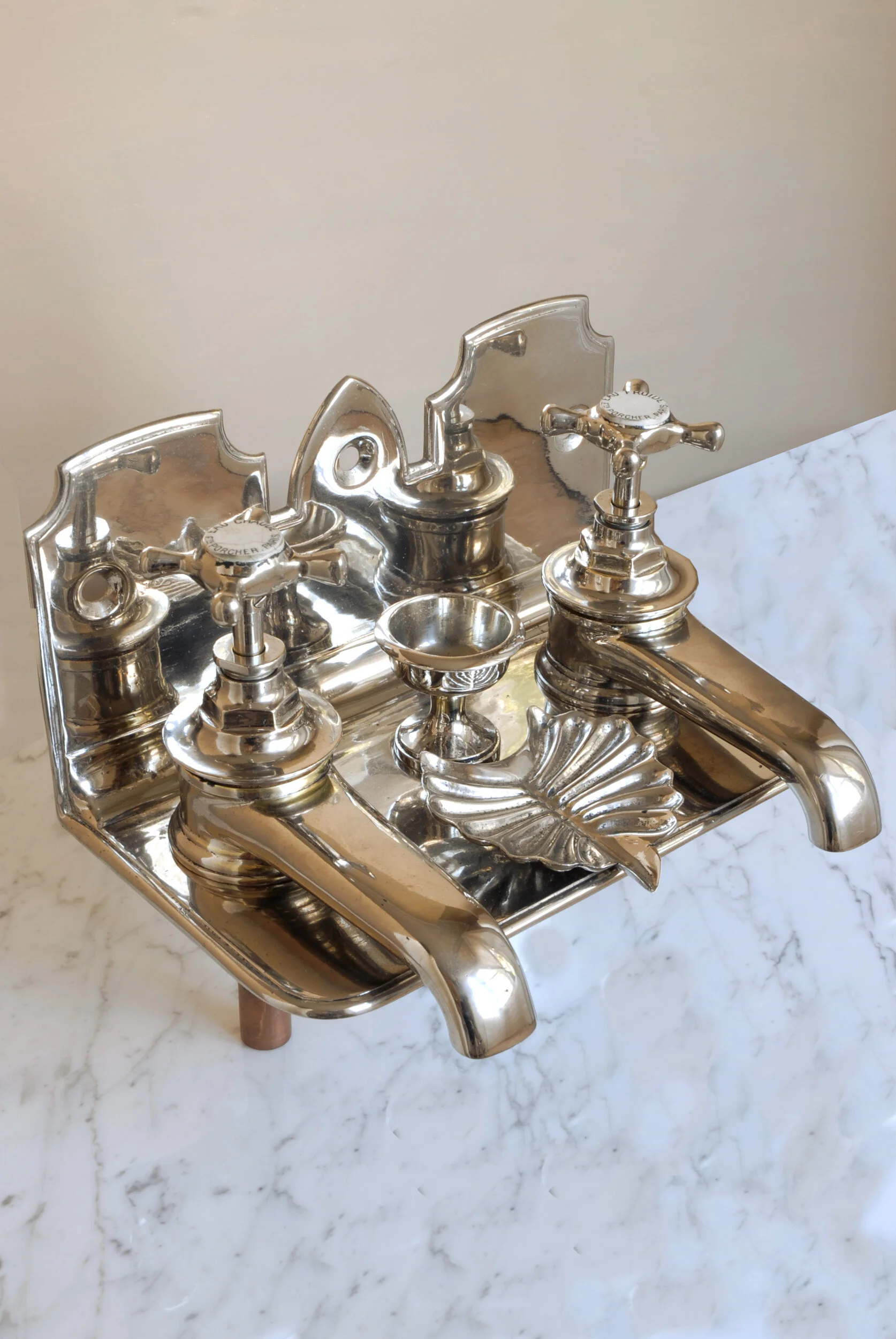 SIZED 644 French Taps With Shell Soap Tray.JPG