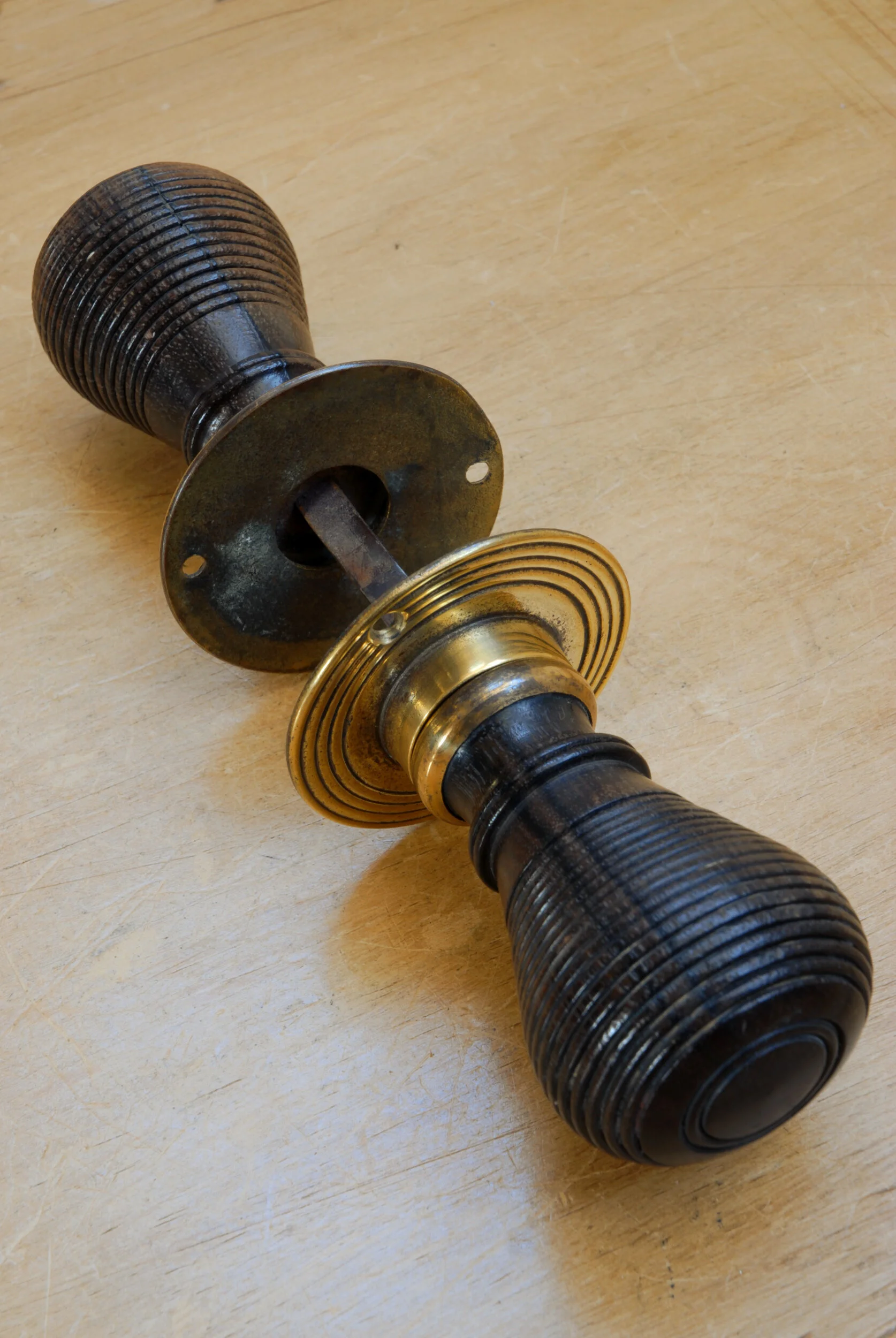 Antique Victorian Beehive Door Knobs