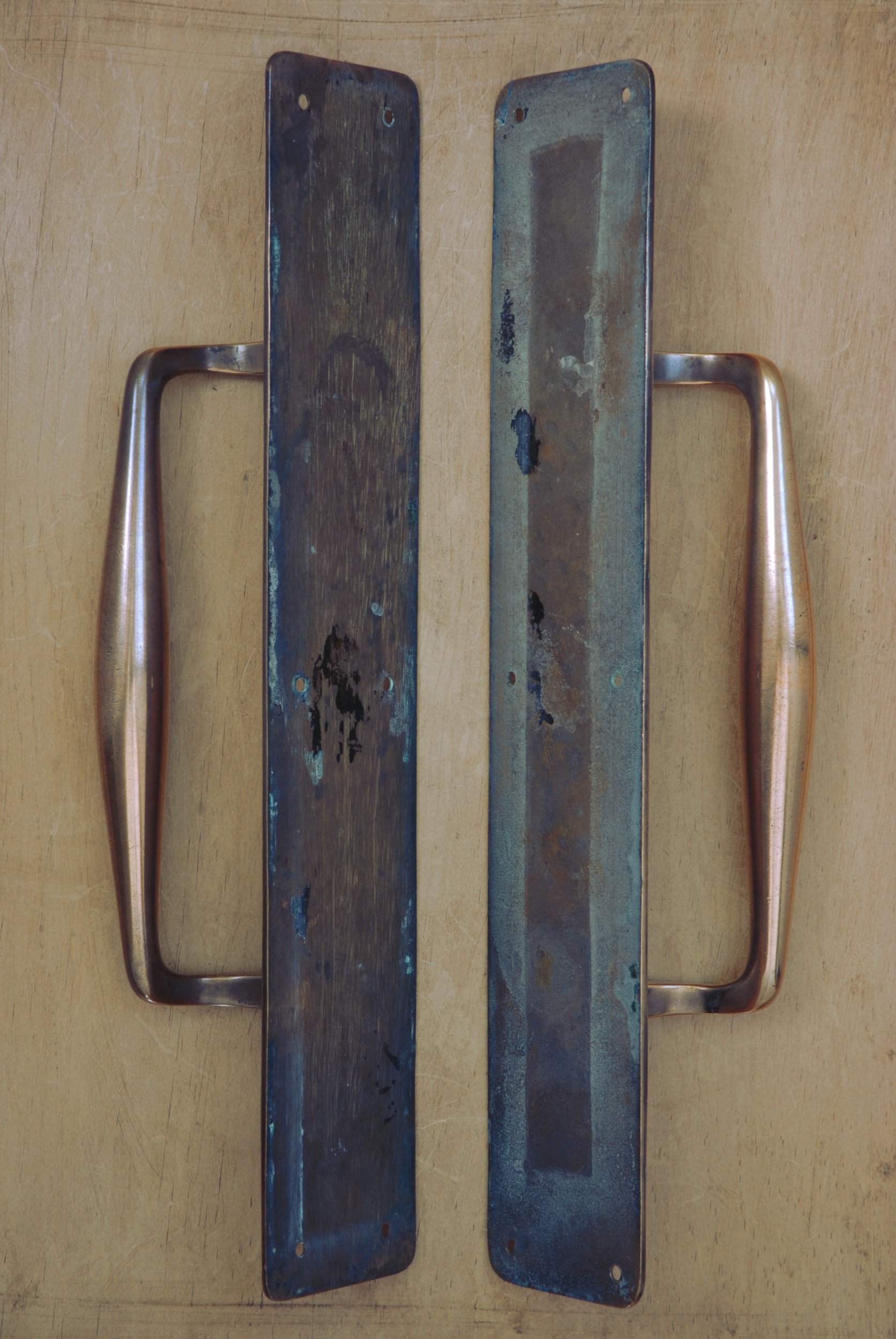 Antique Brass Pull Handles 15" — Water and Wood