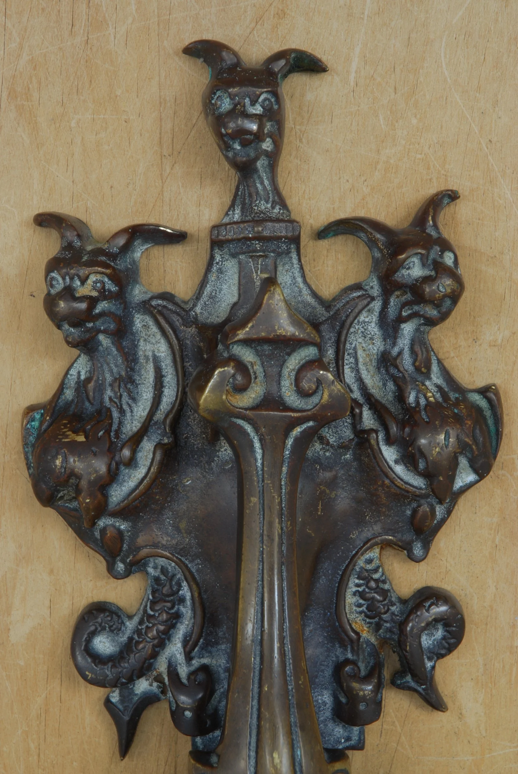 SIZED 884 Bronze Door Knocker French.JPG