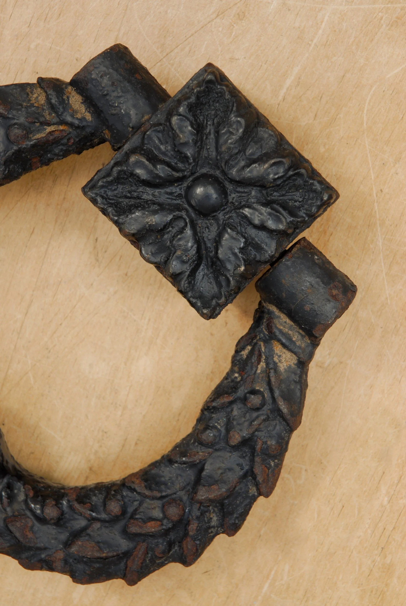 Antique 1800's Holly Wreath Door Knocker — Water and Wood